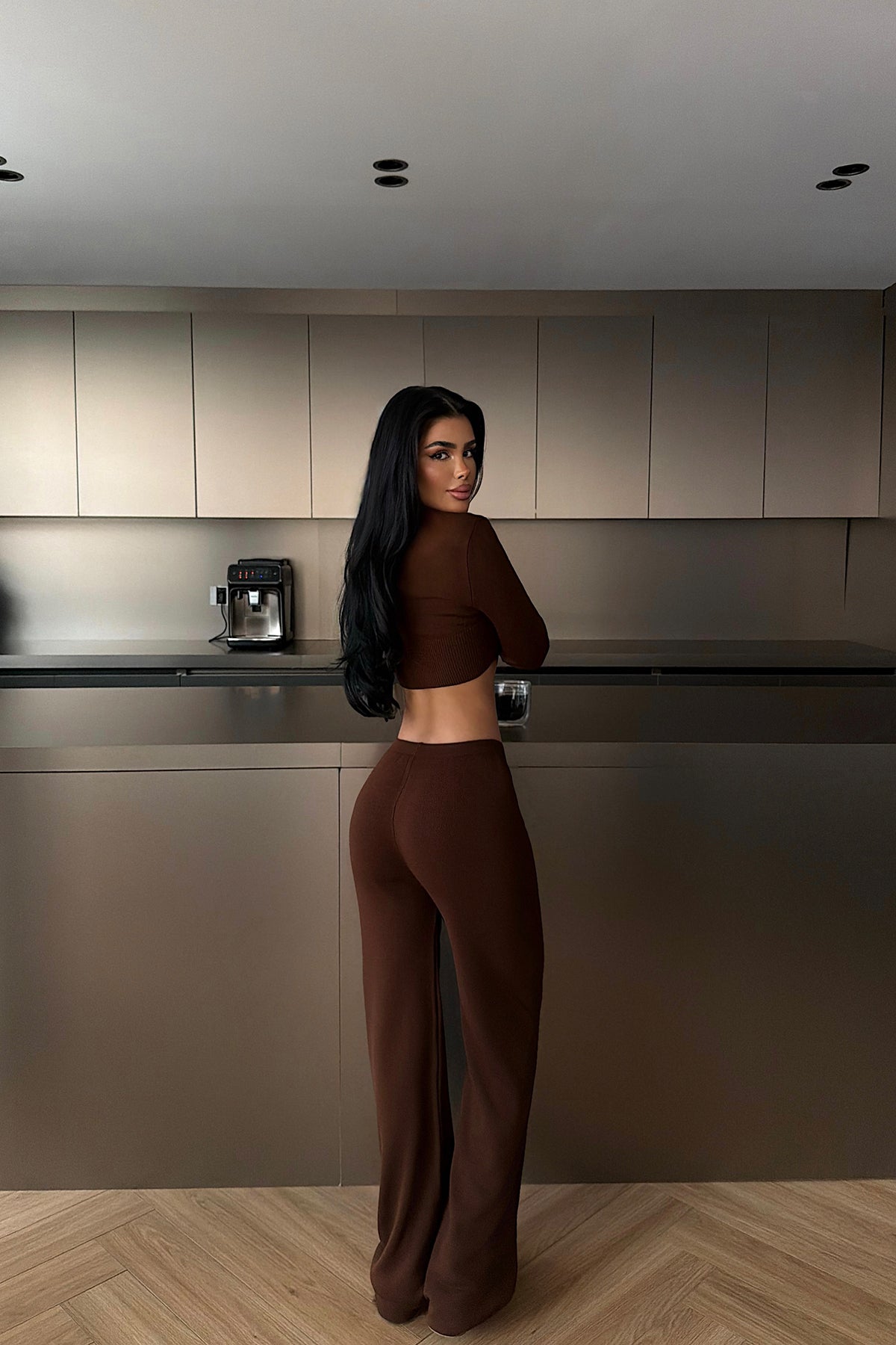 Acı Kahve Nagina Triko Takım ATE-4402