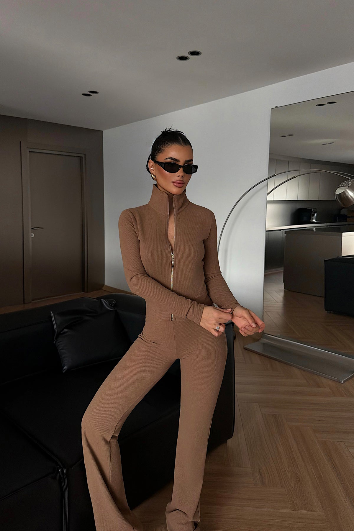 Açık Kahve Grisa takım ATE-4185