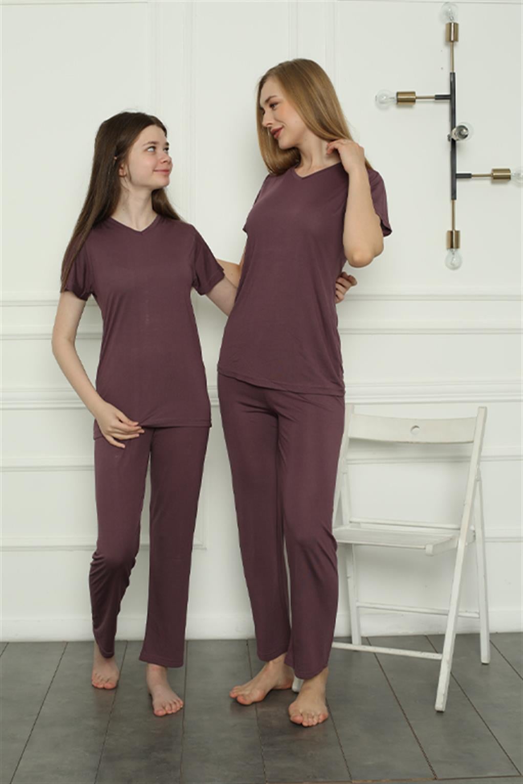 Akbeniz Anne Kız Aile Penye Pijama Takım Ayrı Ayrı Satılır. Fiyatları Farklıdır 50106