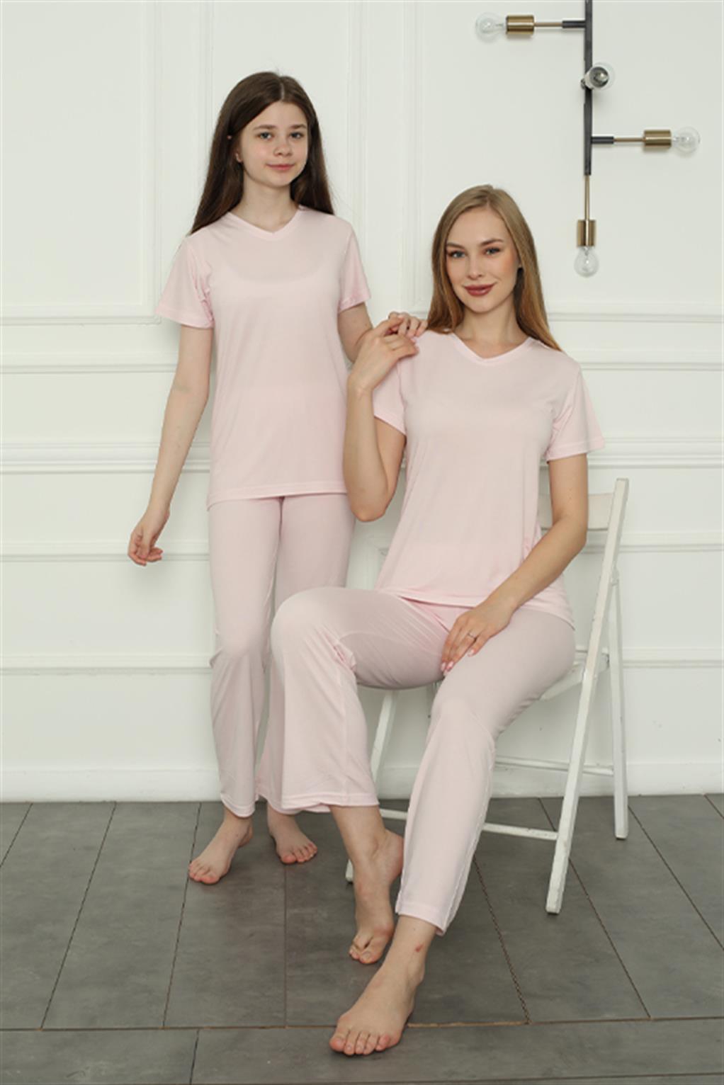 Akbeniz Anne Kız Aile Penye Pijama Takım Ayrı Ayrı Satılır. Fiyatları Farklıdır 50107