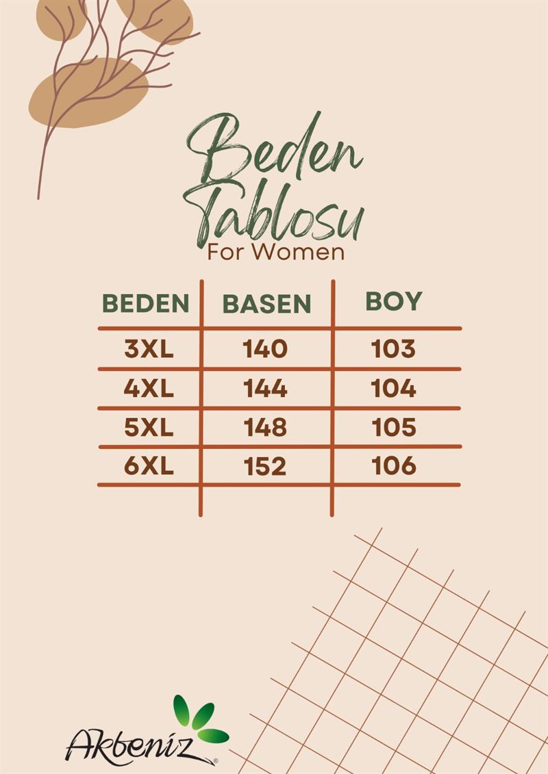 Akbeniz Kadın Büyük Beden Bürümcük Pantolon 210076 Kremit