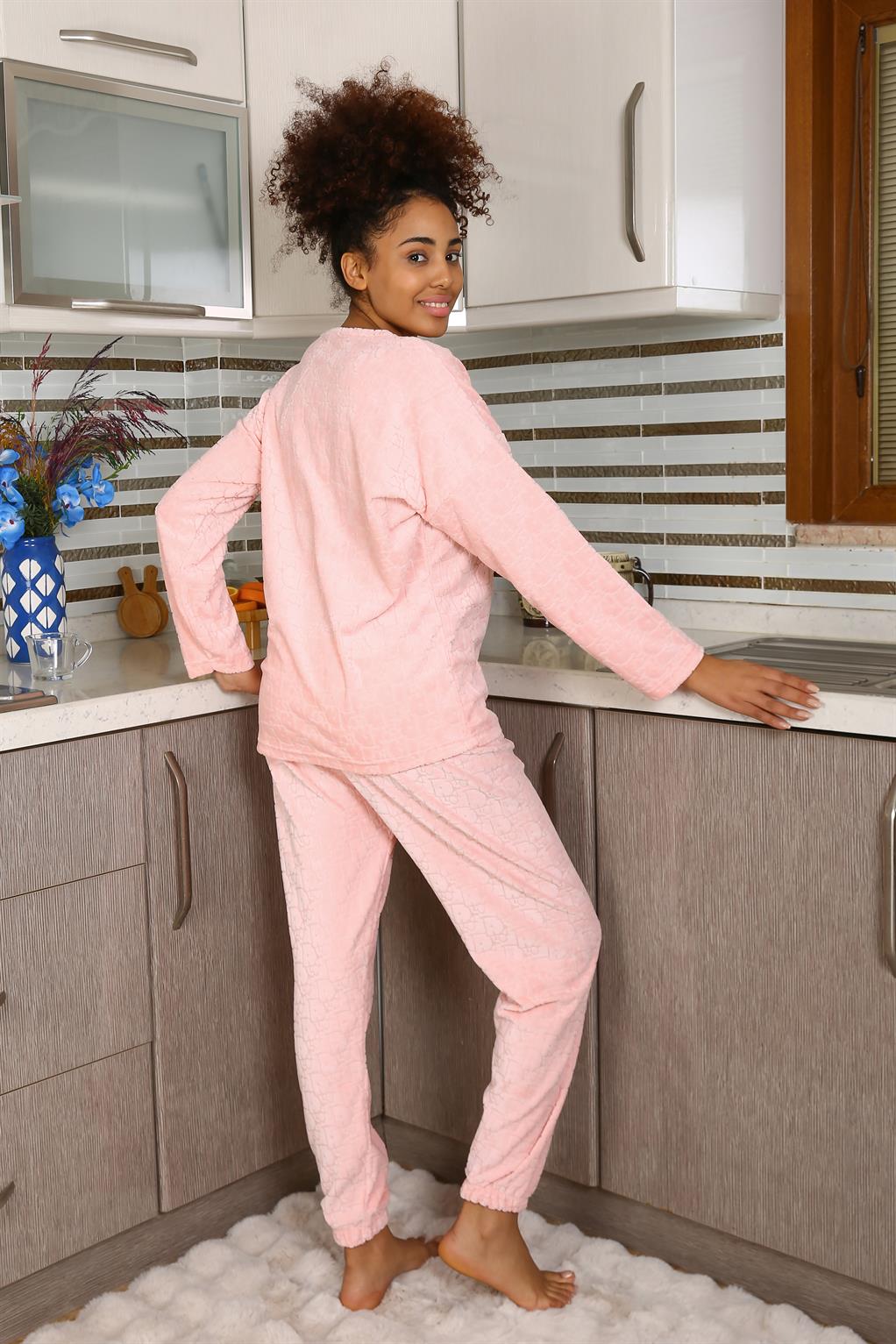 Akbeniz Kadın Kadife Pijama Takım 4183