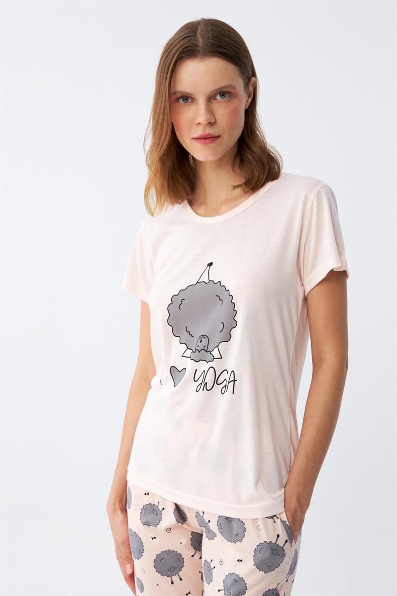 Akbeniz Kadın Kısa Kol Pijama Takım 20410