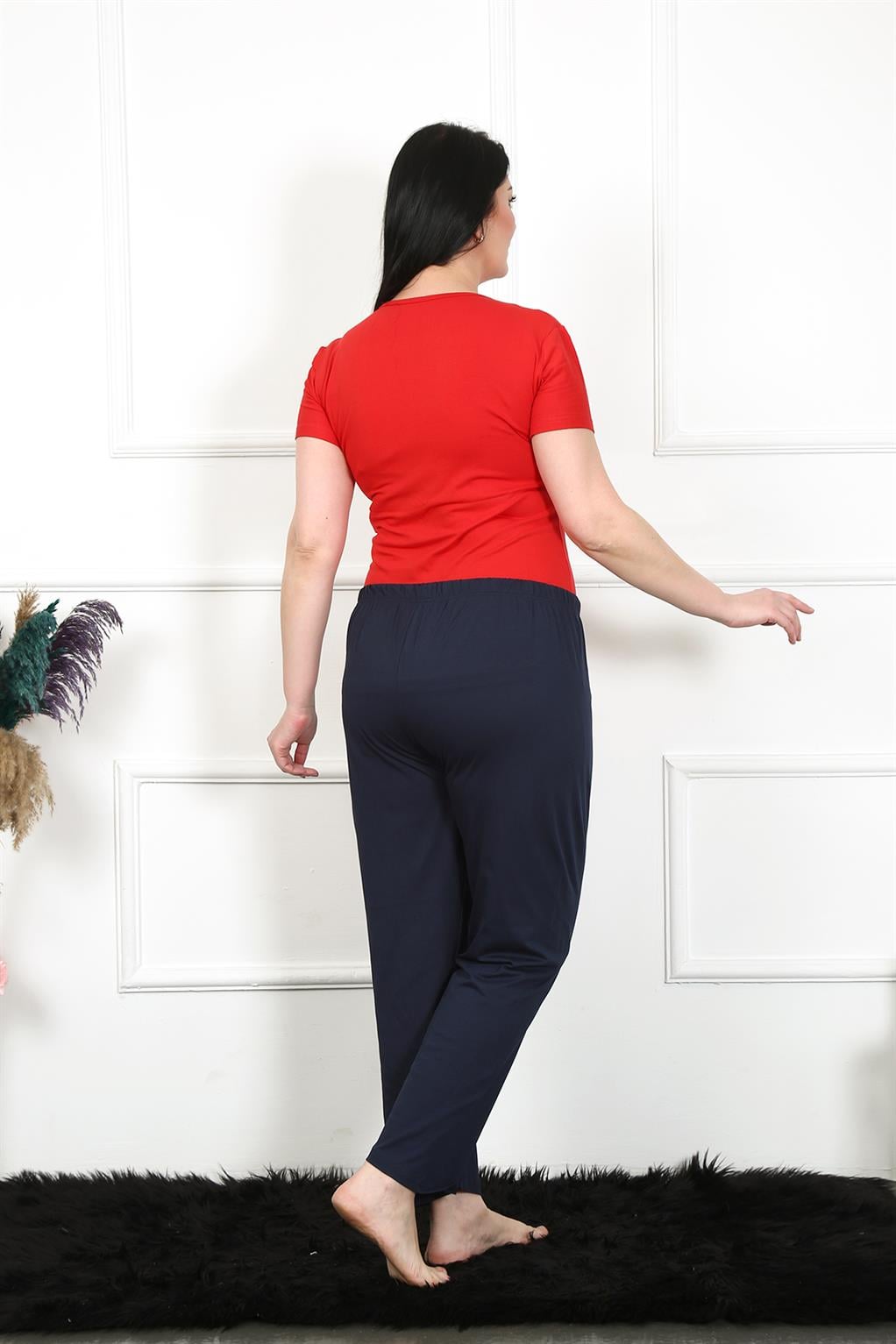 Akbeniz Kadın Pamuklu Büyük Beden Alt Pijama 27472