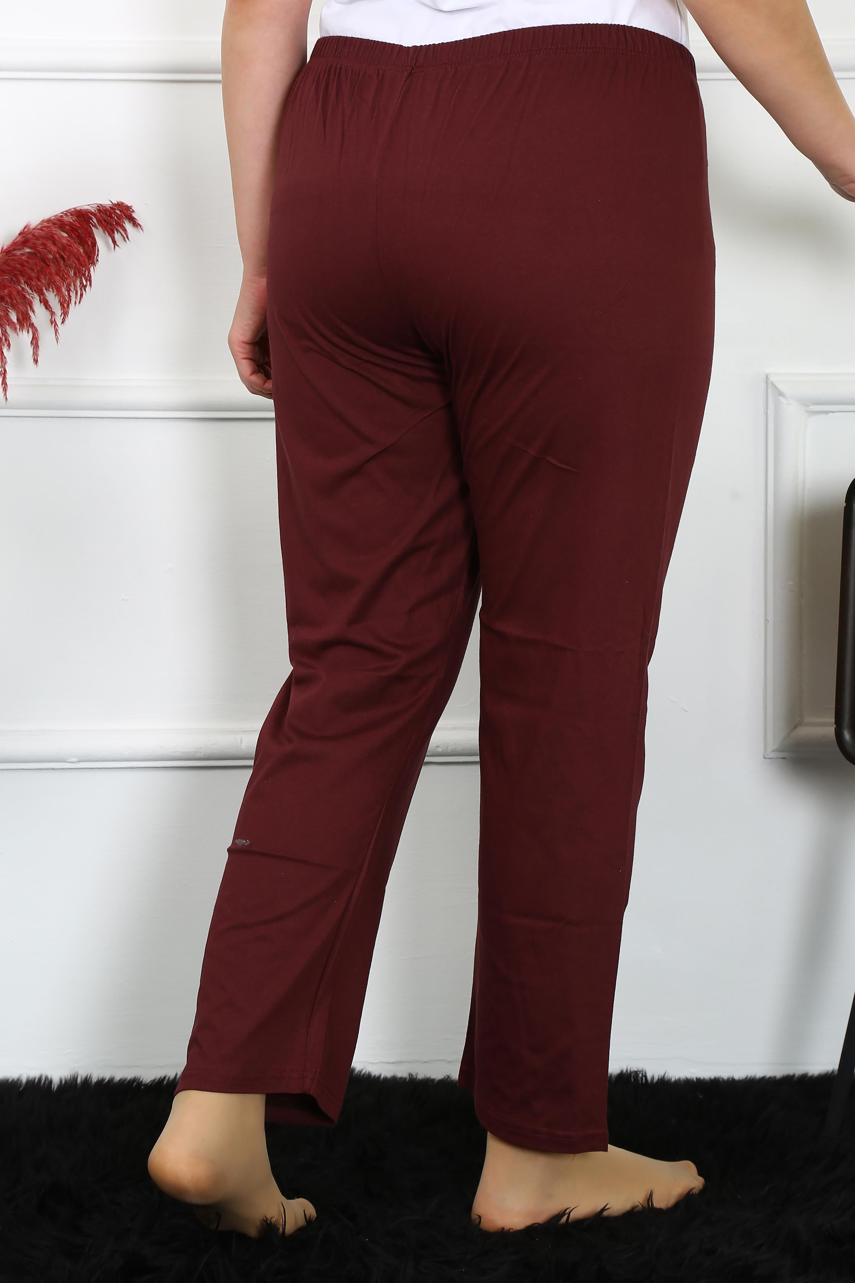 Akbeniz Kadın Pamuklu Büyük Beden Alt Pijama 27498