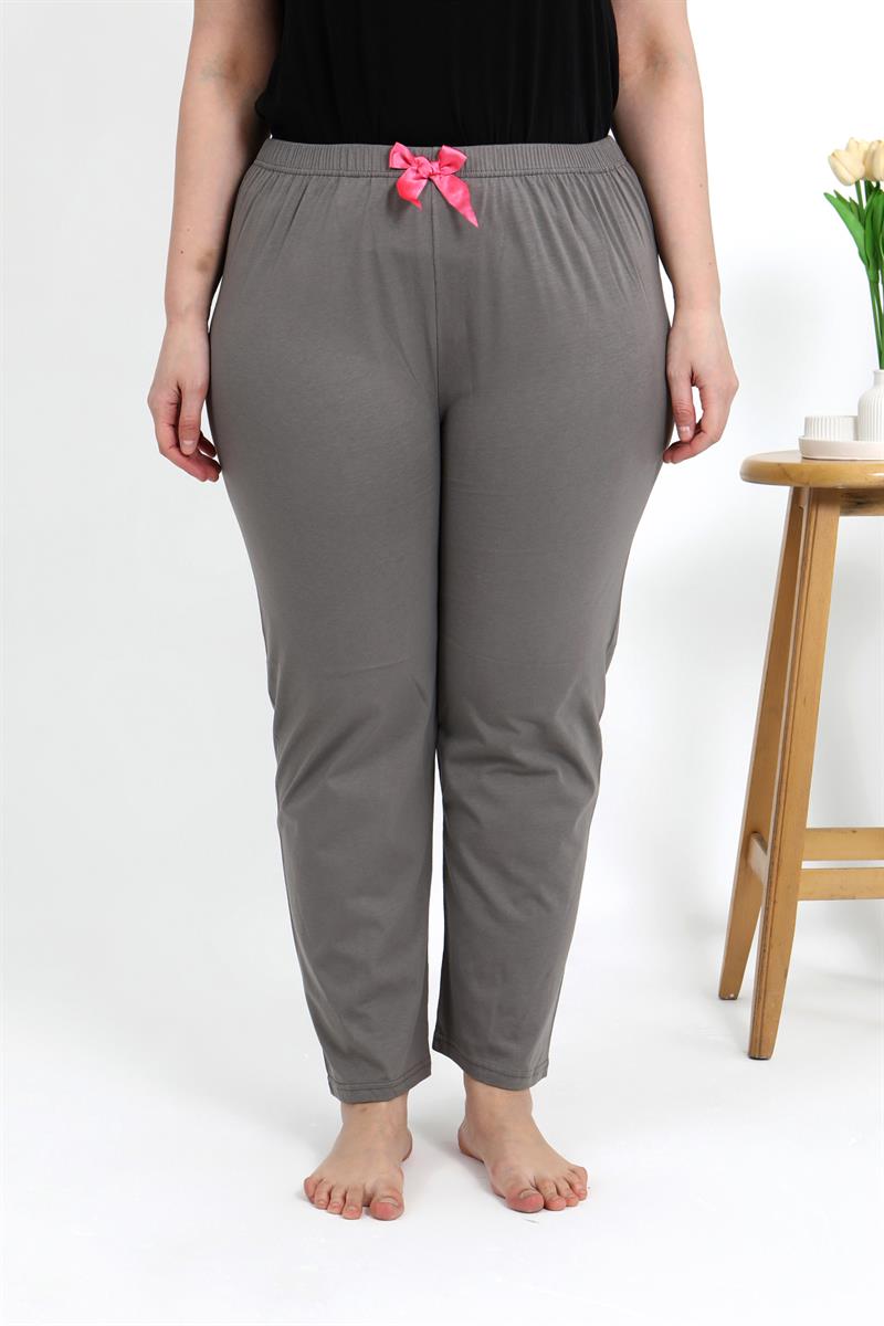 Akbeniz Kadın Pamuklu Büyük Beden Alt Pijama 27559 Vizon