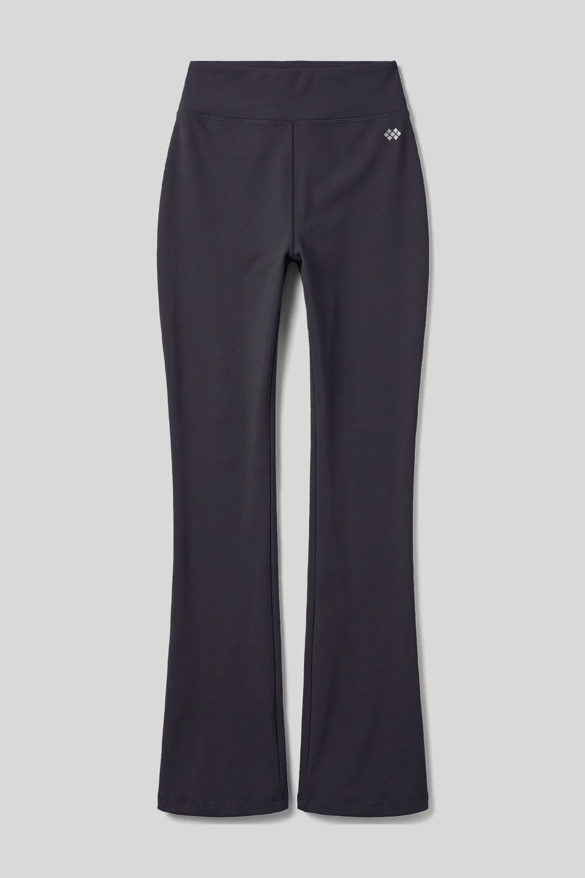 Antrasit Esnek Yüksek Bel Spor Performans Kadın İspanyol Paça Kadın Tayt - 94686