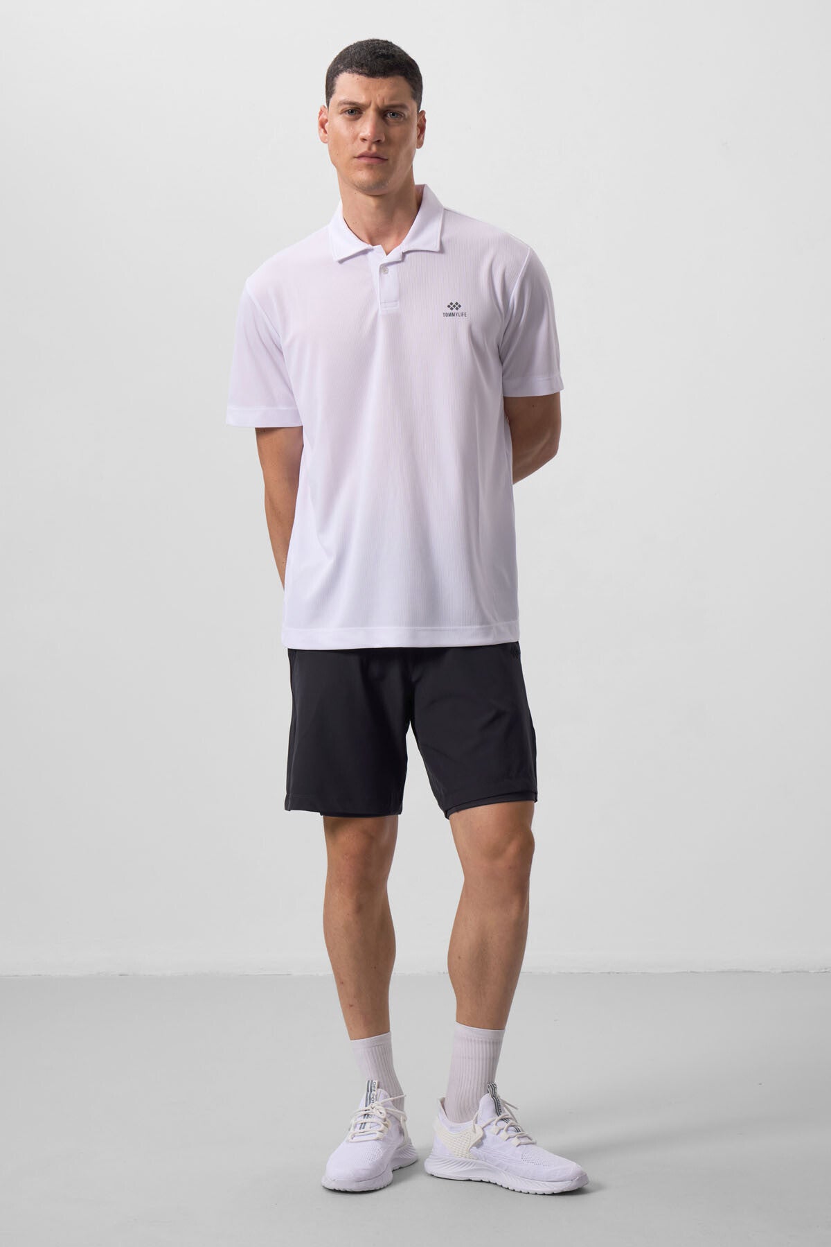 Antrasit İnce Yumuşak Standart Fit Erkek Taytlı Şort - 81287