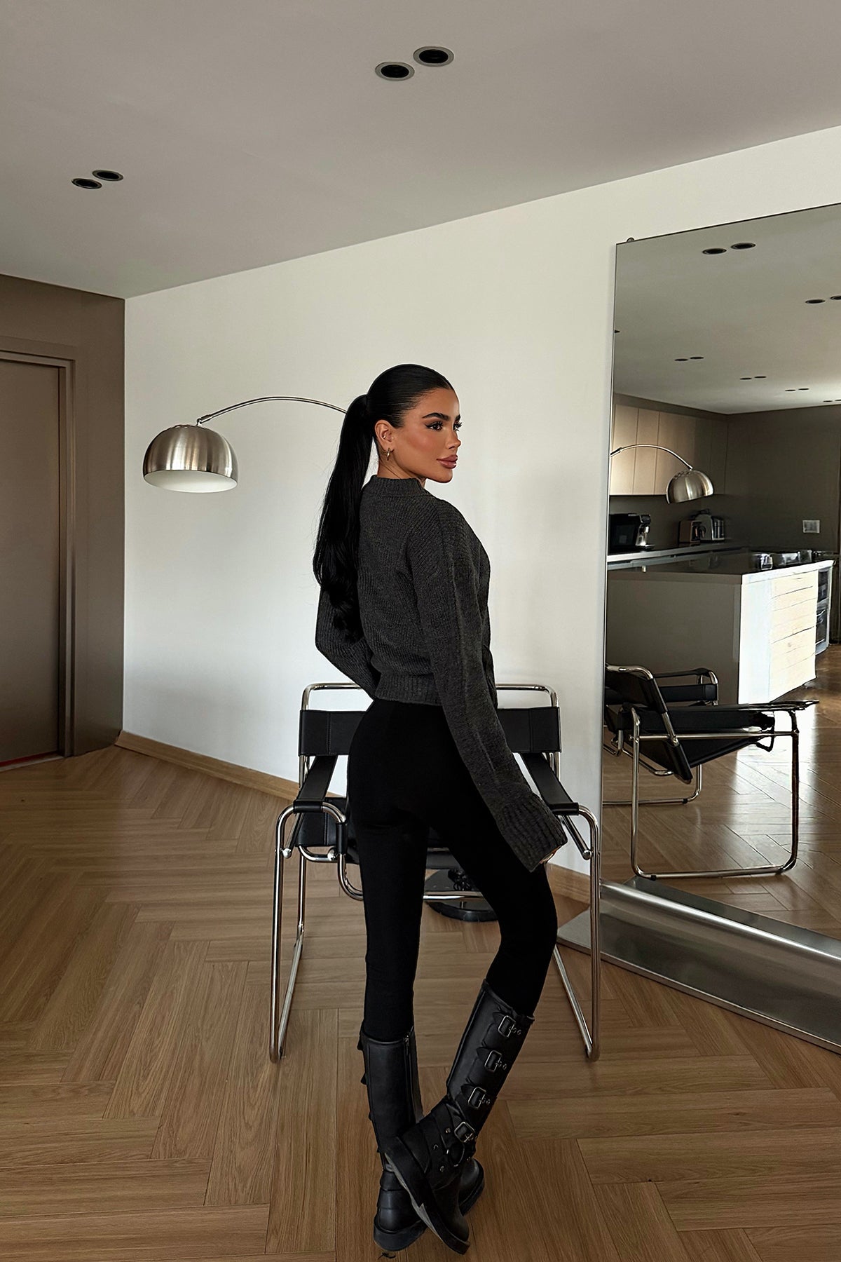 Antrasit Lilja Triko Hırka ATE-4060