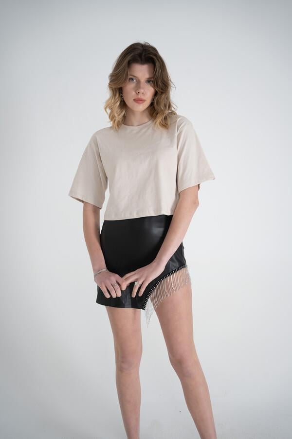 Viole T-Shirt Bej Bej L