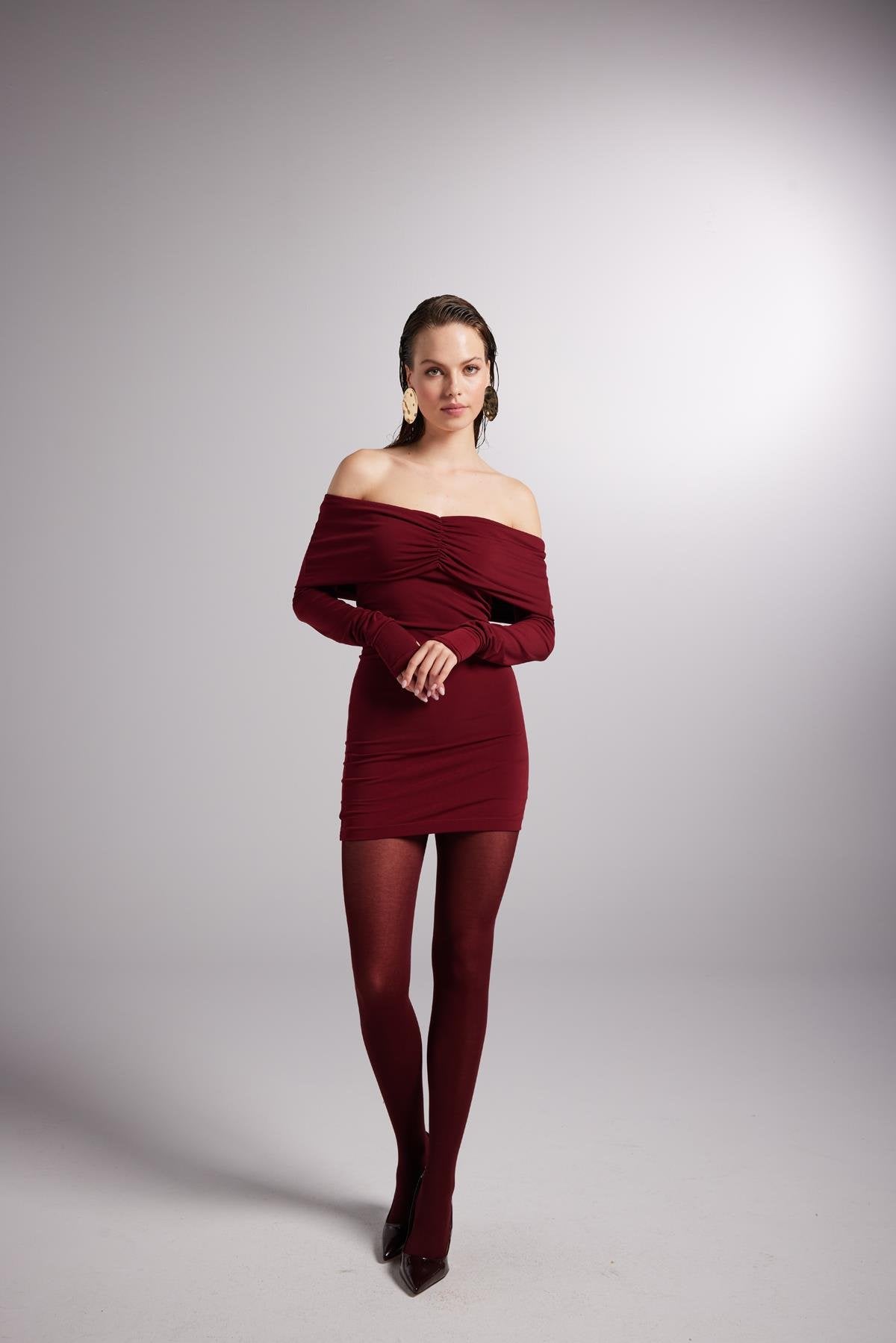 Dreamer Elbise Bordo