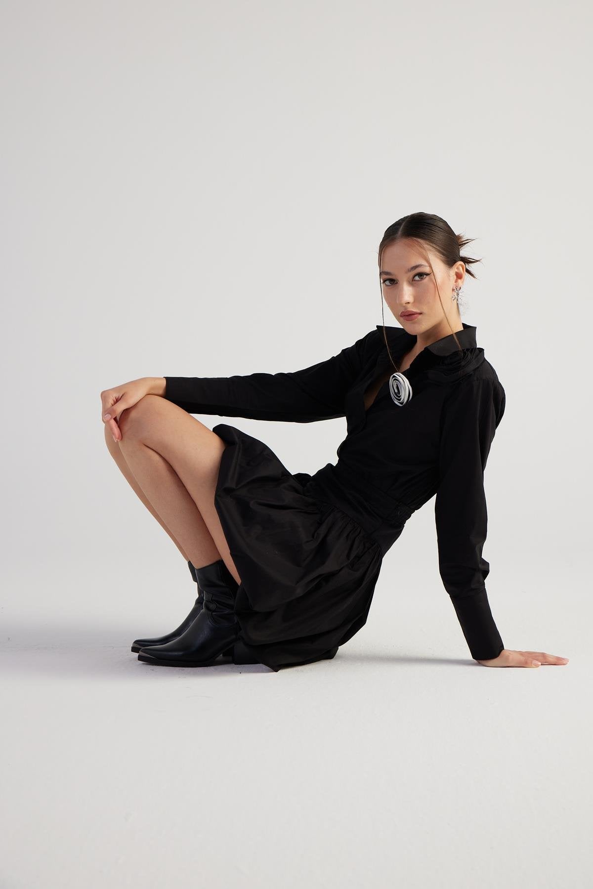 Beli Lastikli Mini Balon Lexi Etek Siyah