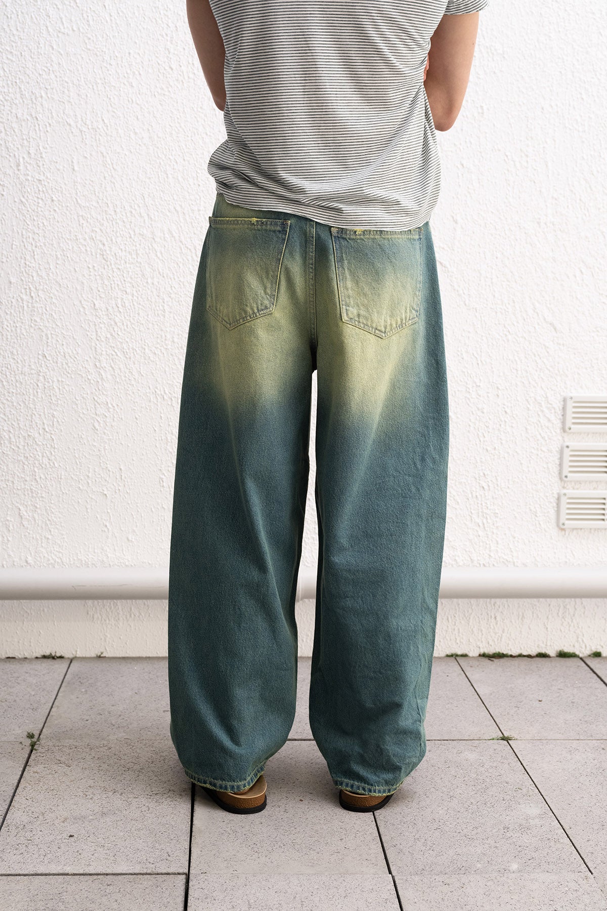 BAGGY FIT YEŞİL JEAN - YEŞİL S