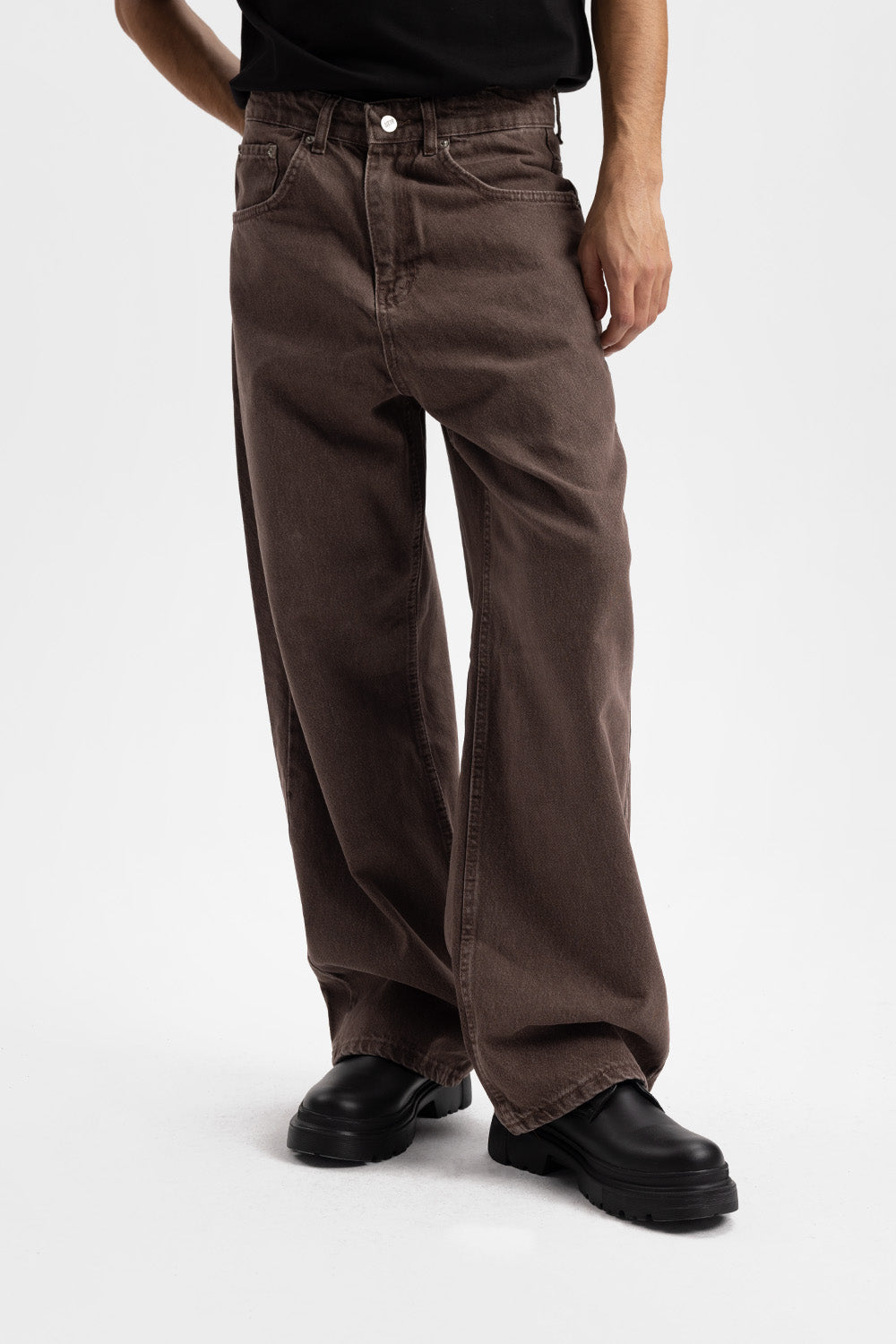 BAGGY JEAN - KAHVERENGİ L