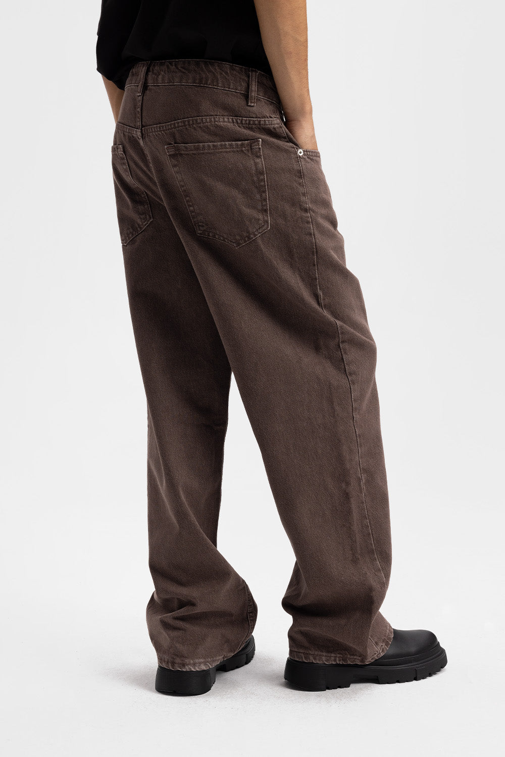 BAGGY JEAN - KAHVERENGİ S