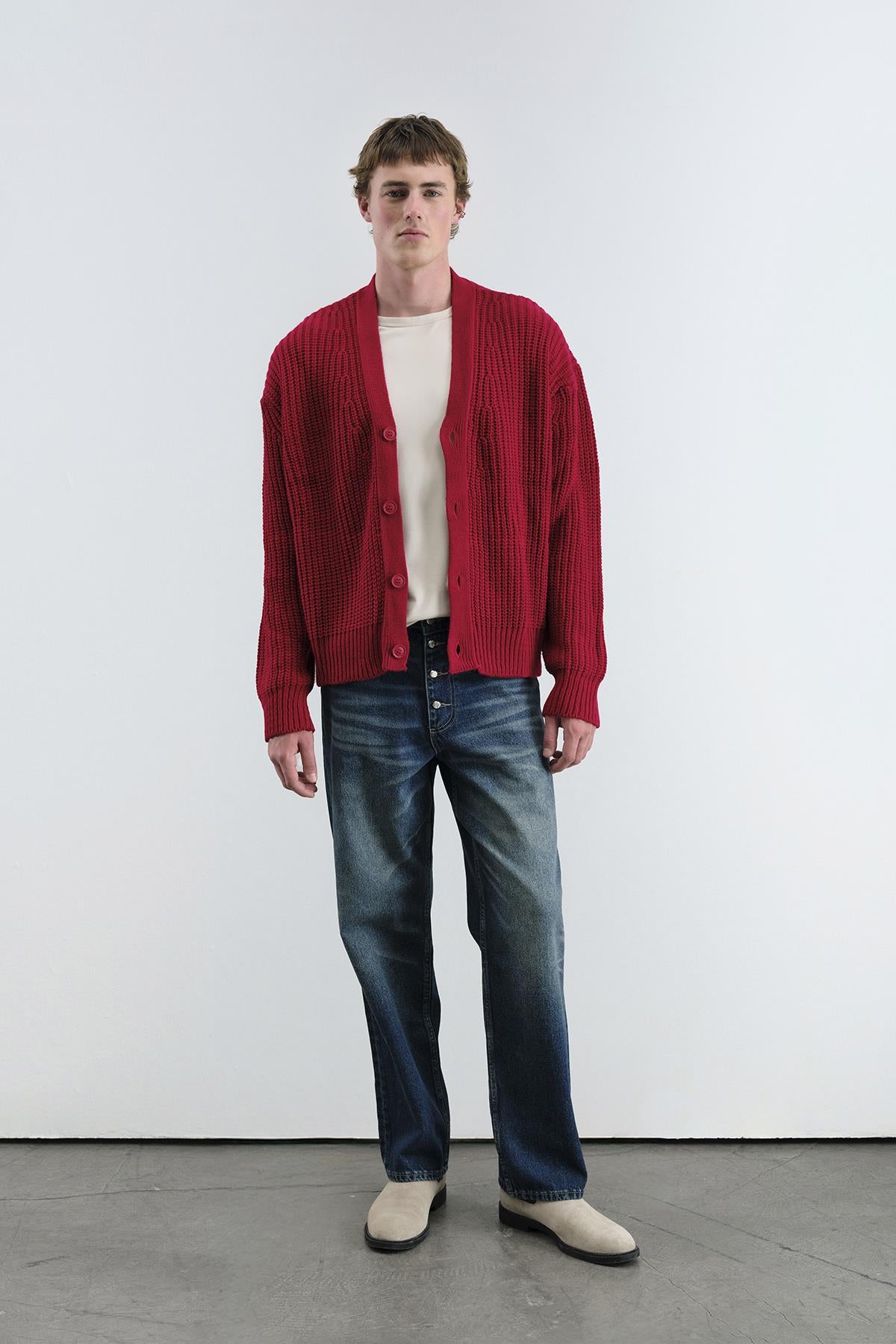 BASIC DOKULU KIRMIZI HIRKA