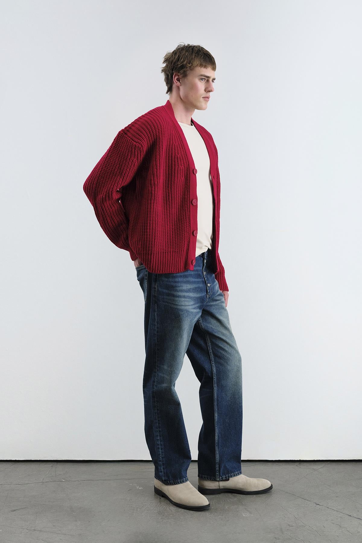 BASIC DOKULU KIRMIZI HIRKA