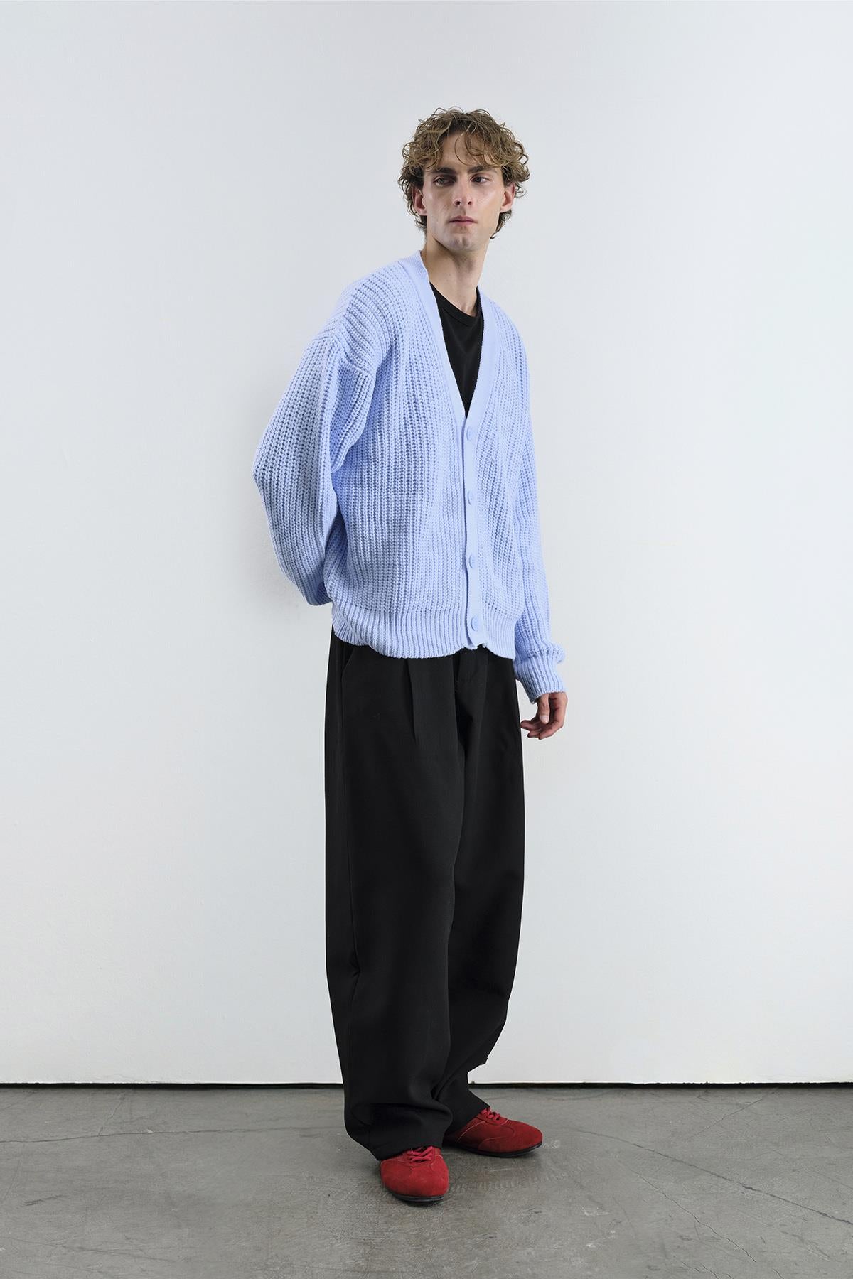 BASIC DOKULU MAVİ HIRKA