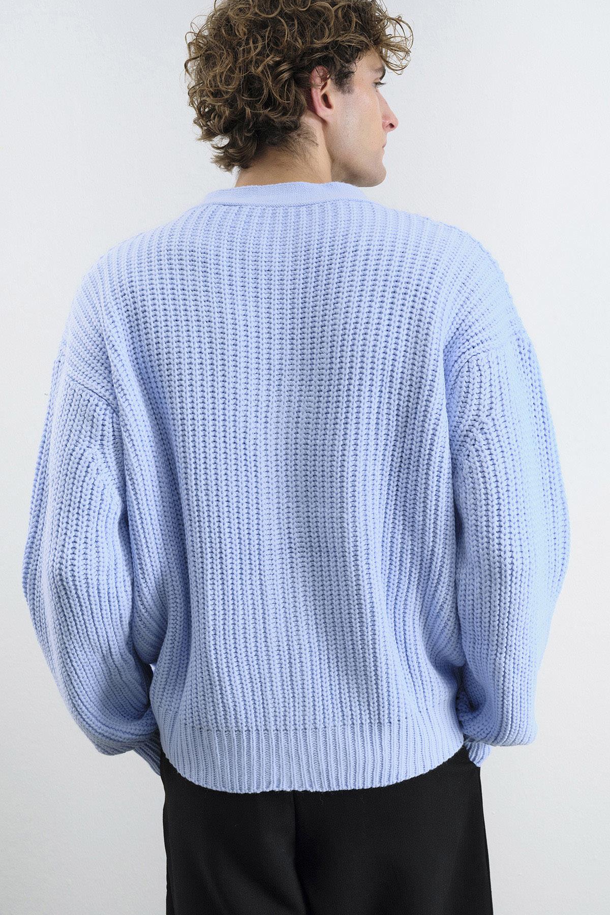 BASIC DOKULU MAVİ HIRKA