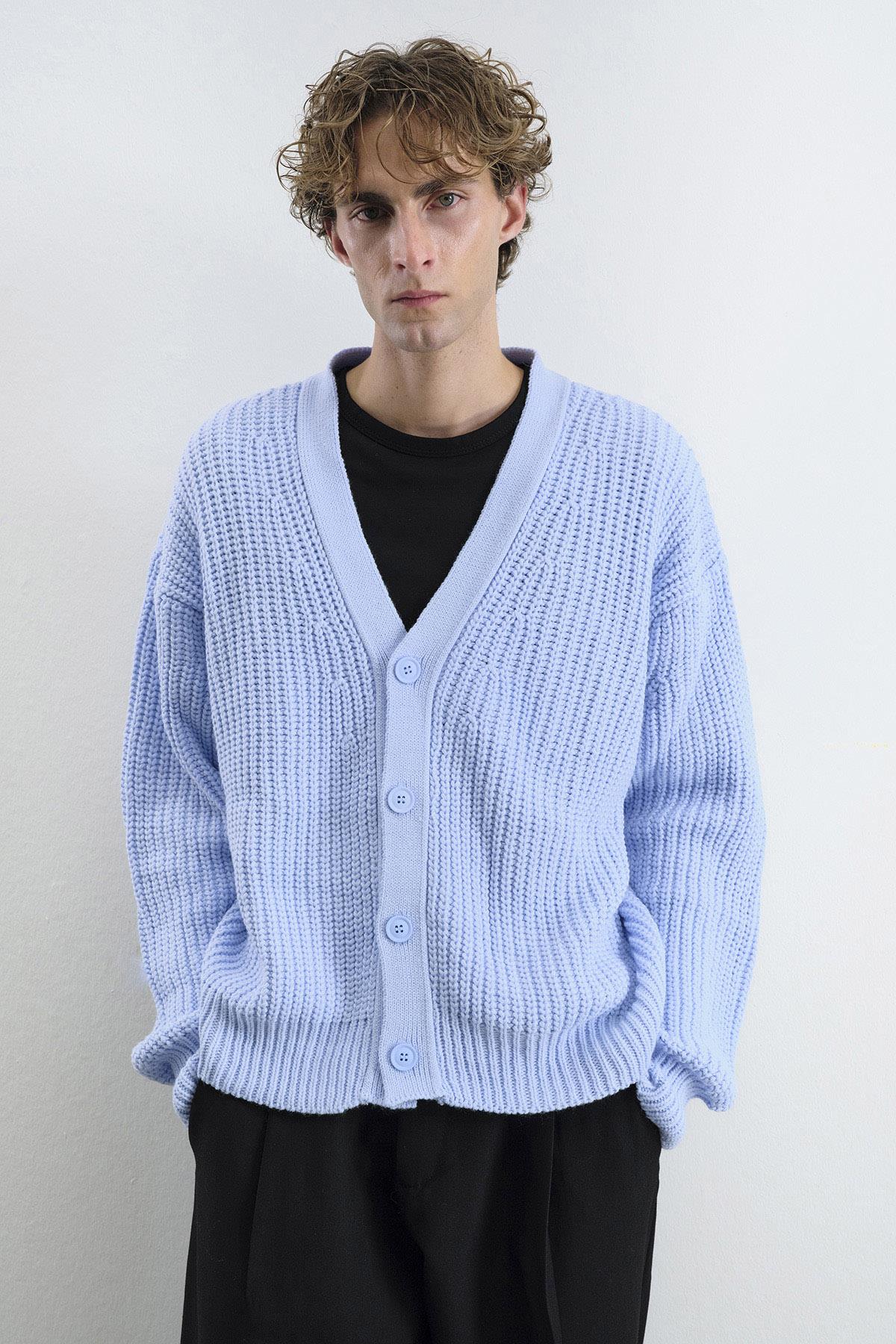 BASIC DOKULU MAVİ HIRKA