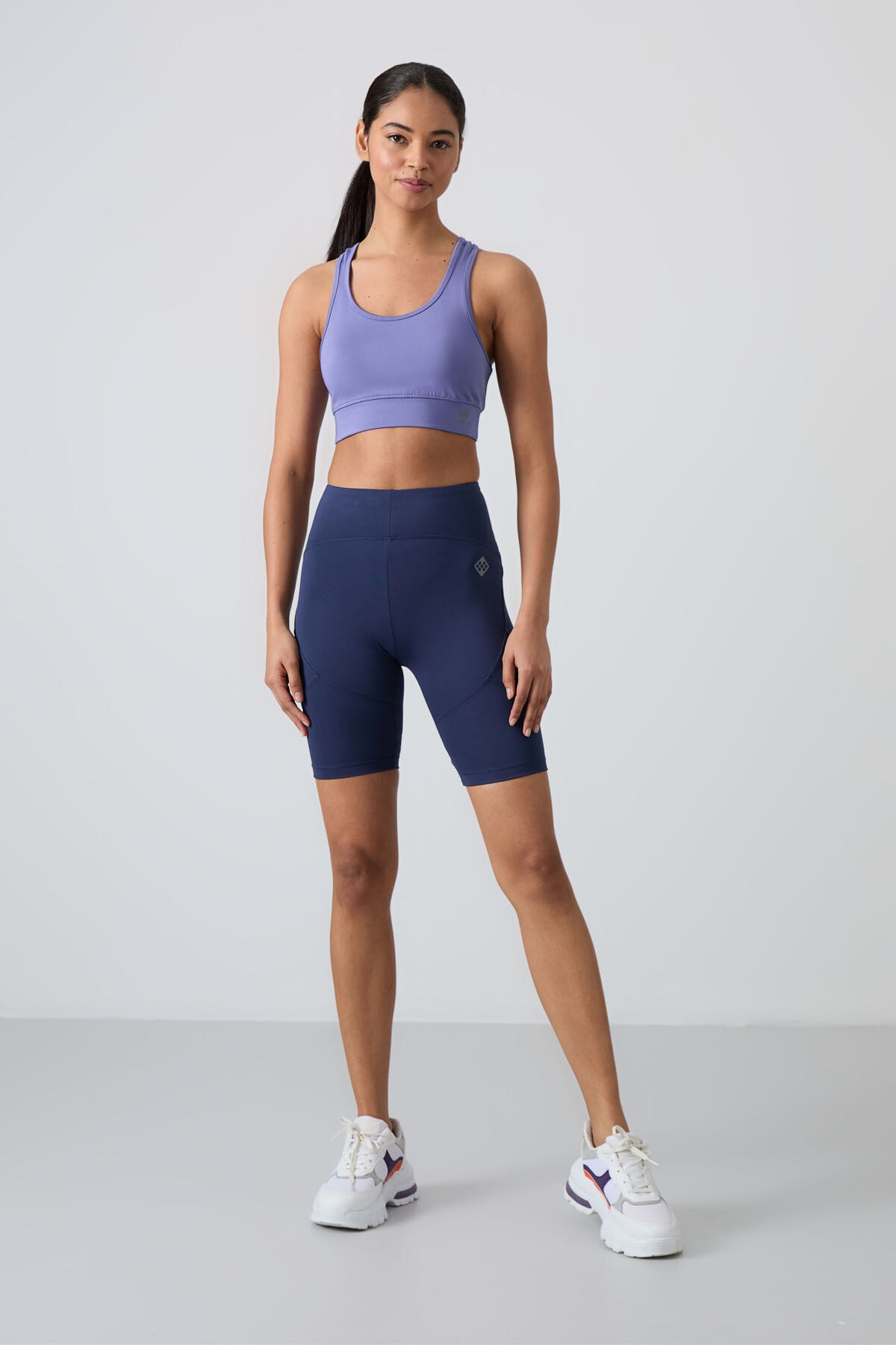 İndigo Esnek Standart Fit Performans Kadın Biker Tayt - 91013