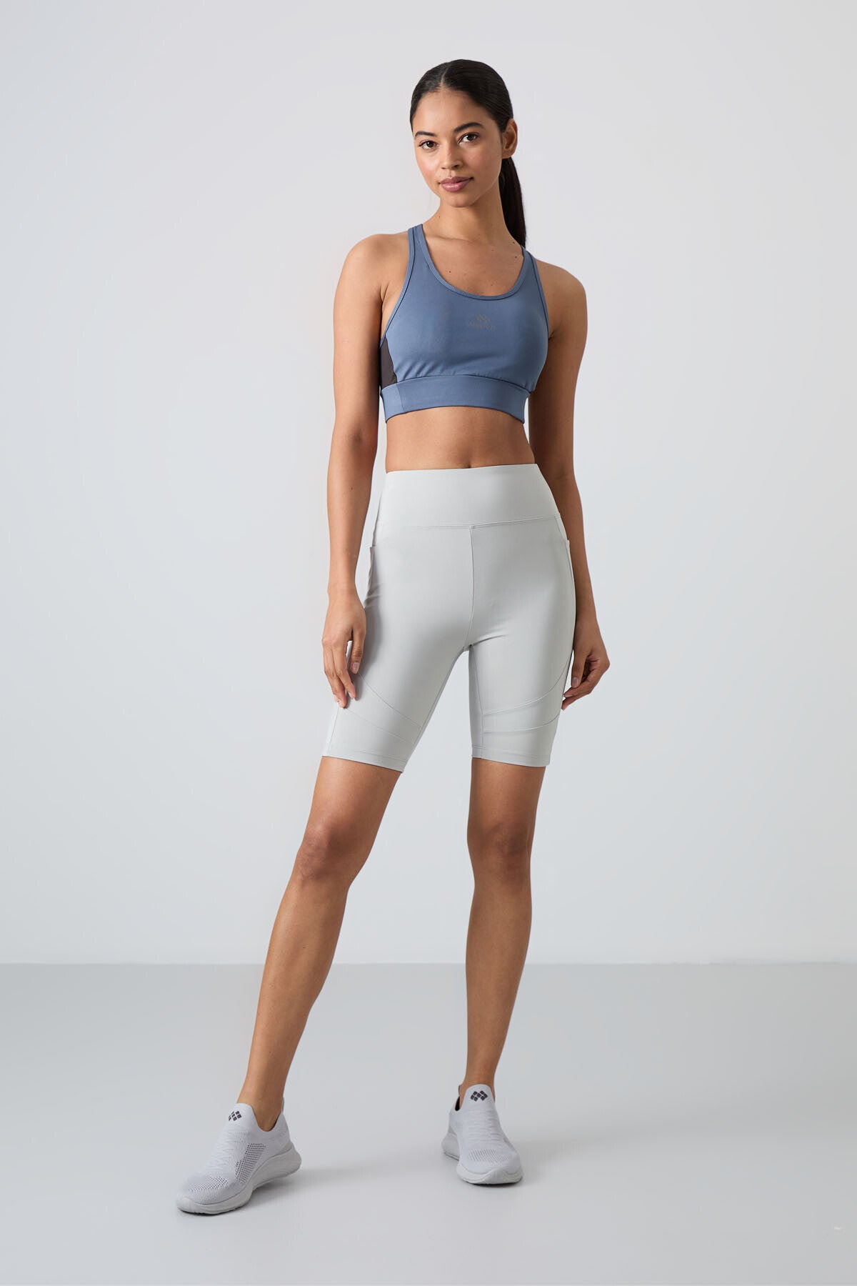 Taş Esnek Standart Fit Performans Kadın Biker Tayt - 91012