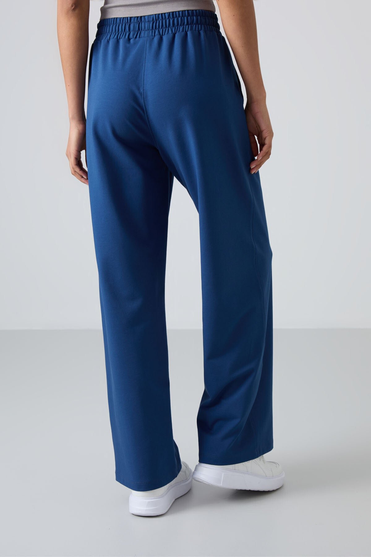 Parlament Yüksek Bel Cepli Rahat Form Geniş Paça Kadın Eşofman Alt - 94567