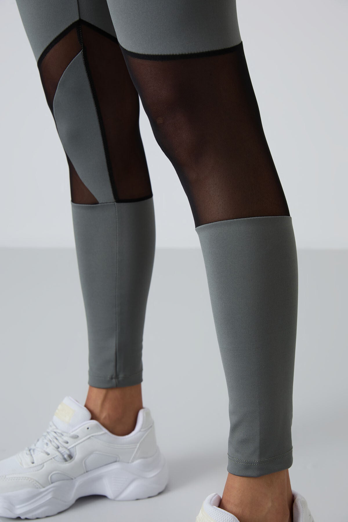 Haki Esnek Standart Fit Performans Kadın Tayt Takım - 95331