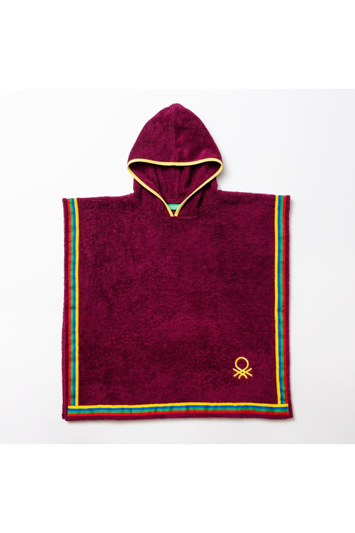 Be-0818-Pr %100 Pamuk Mor 65X65 Cm Çocuk Panço Havlu