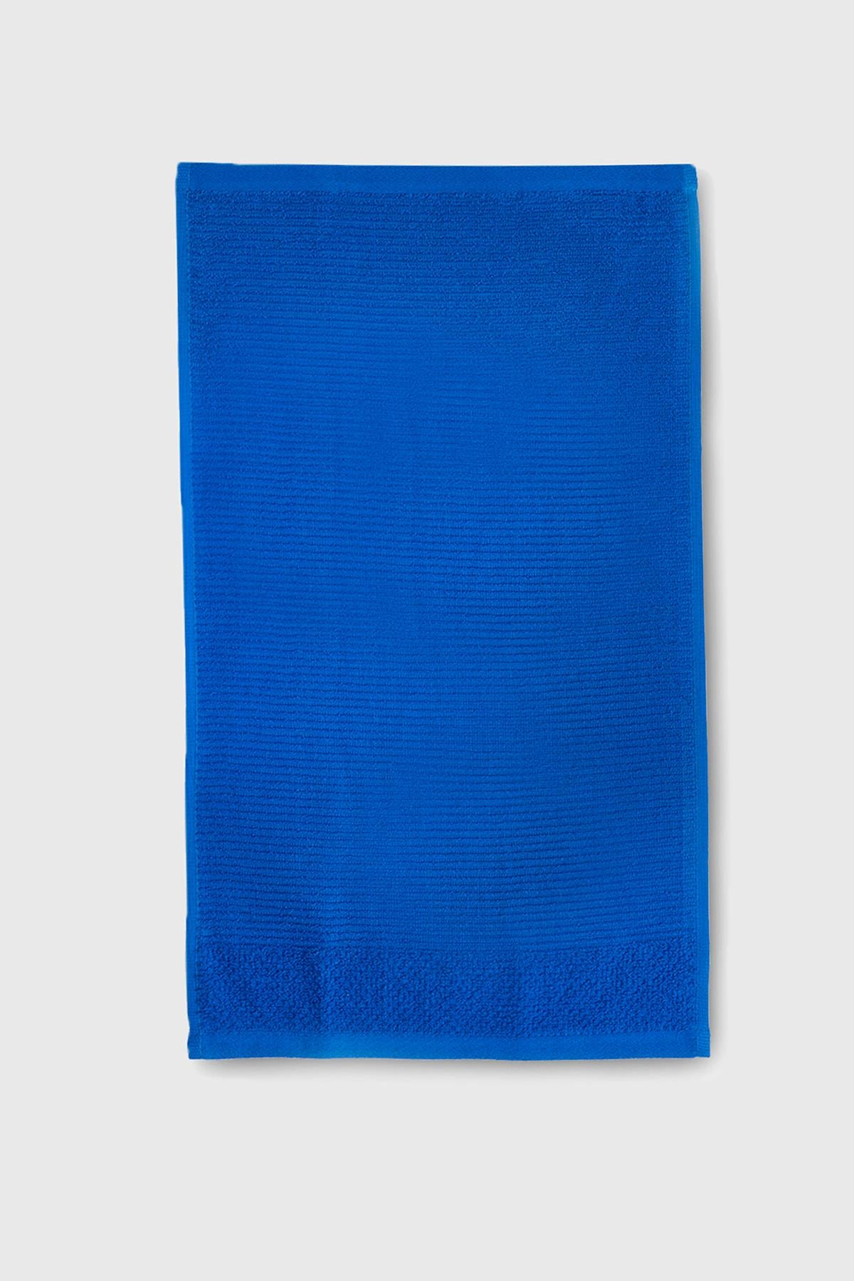 Be-0827-Bl %100 Pamuk Mavi 30X50 Cm Misafir Havlusu