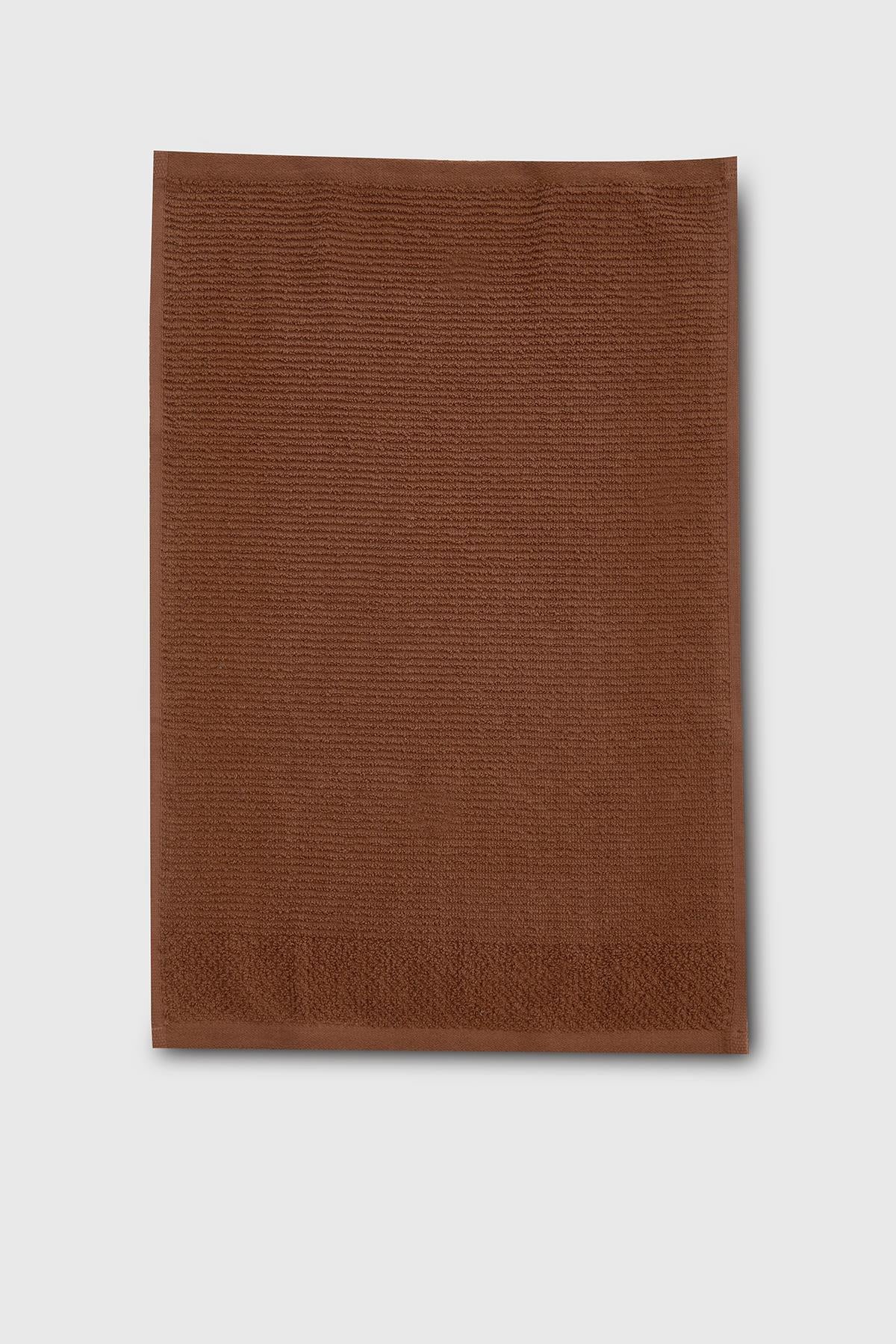 Be-0828-Br %100 Pamuk Kahverengi 50X90 Cm El Havlusu