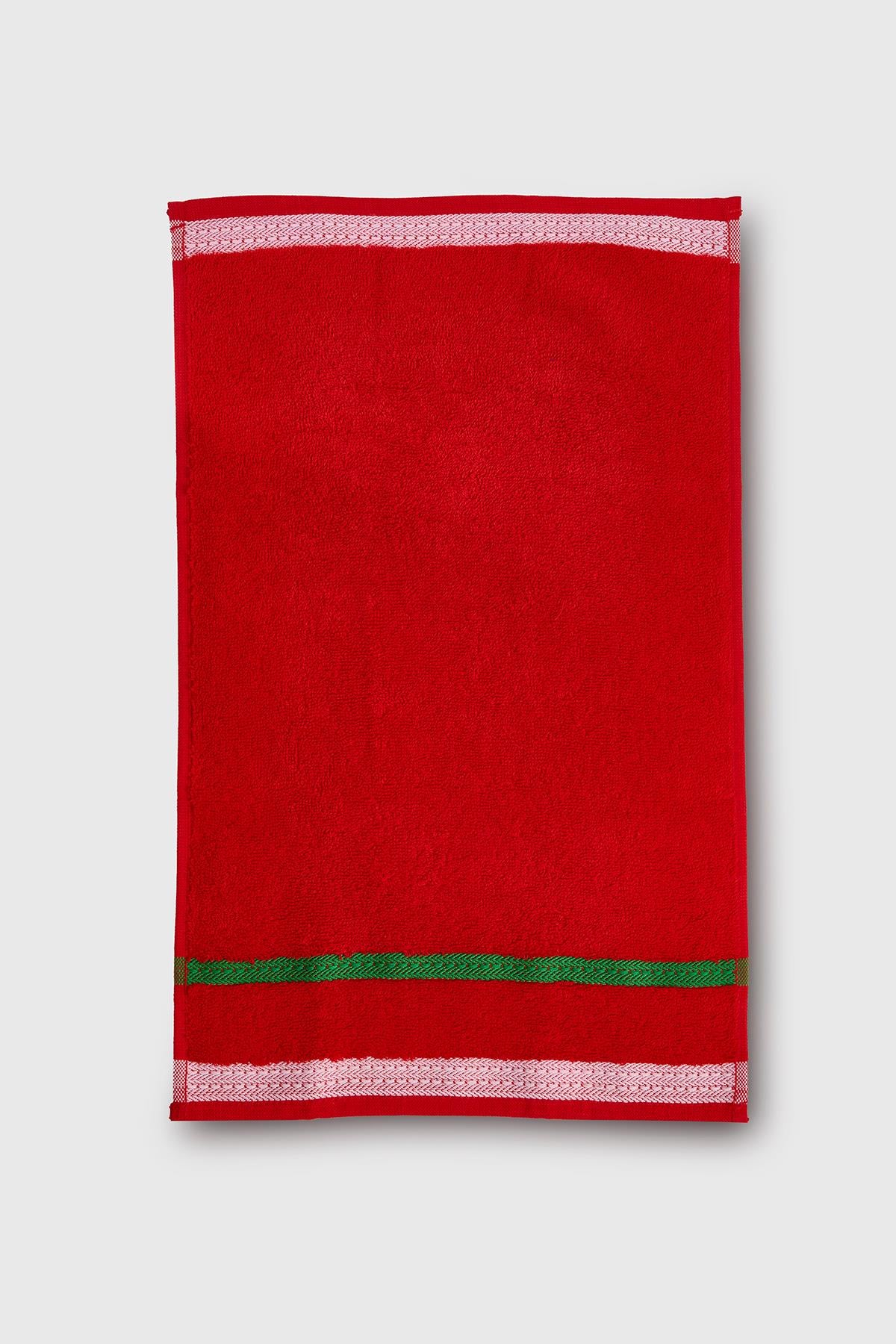 Be-0832-Rd %100 Pamuk Kırmızı 70X140 Cm Banyo Havlusu