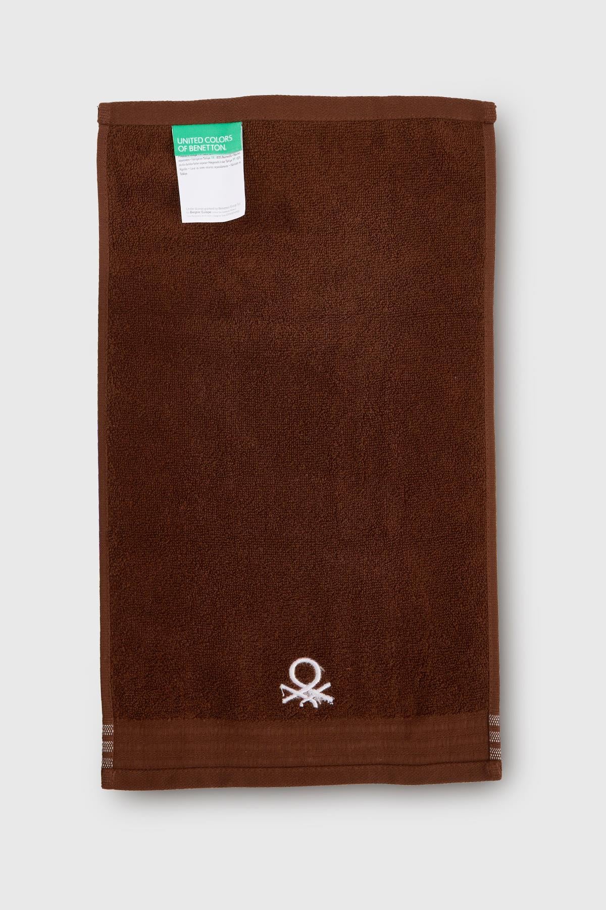 Be-0838-Dbr %100 Pamuk Koyu Kahverengi 30X50 Cm Misafir Havlusu