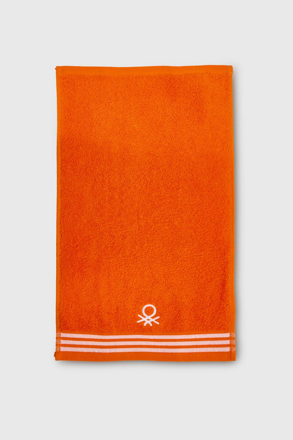 Be-0838-Or %100 Pamuk Turuncu 30X50 Cm Misafir Havlusu