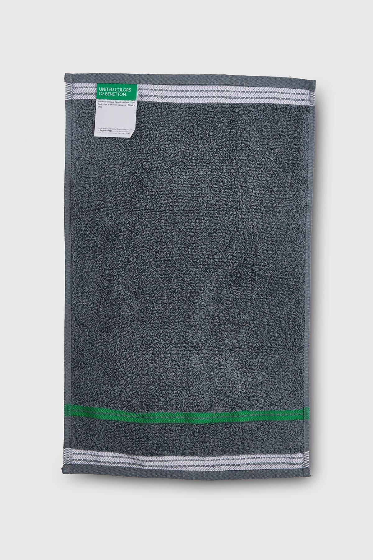 Be-0925-Dgy %100 Pamuk Koyu Gri 30X50 Cm Misafir Havlusu