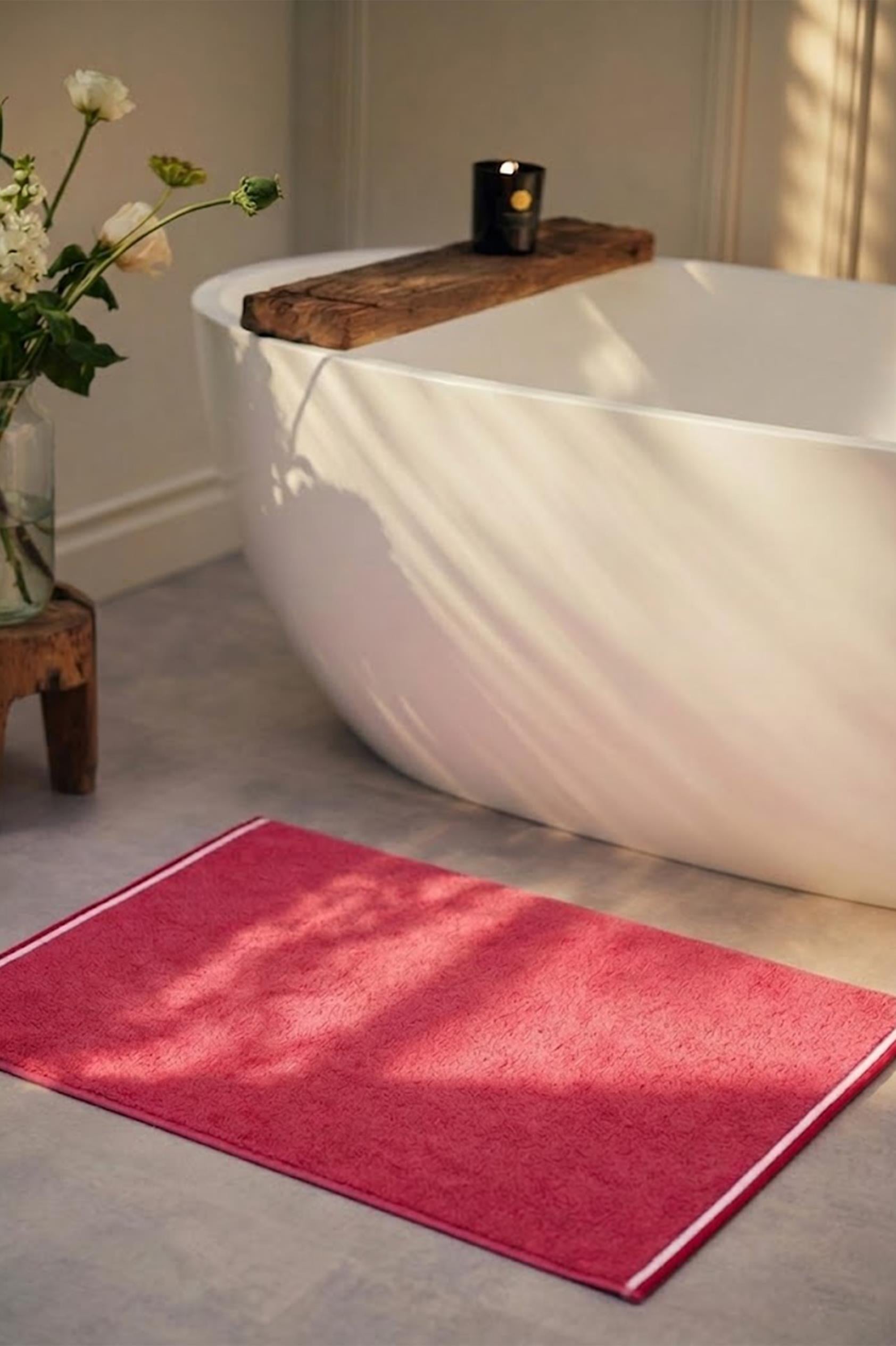 Be-2796-Pnk %100 Pamuk Pembe 50X80 Cm Banyo Paspas Havlu