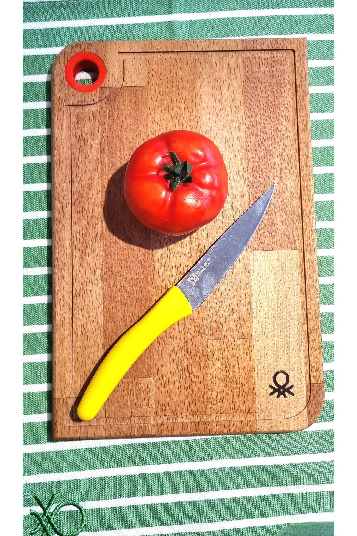 BE-KCT0055-K AHŞAP KESME TAHTASI-22*33 CM KIRMIZI