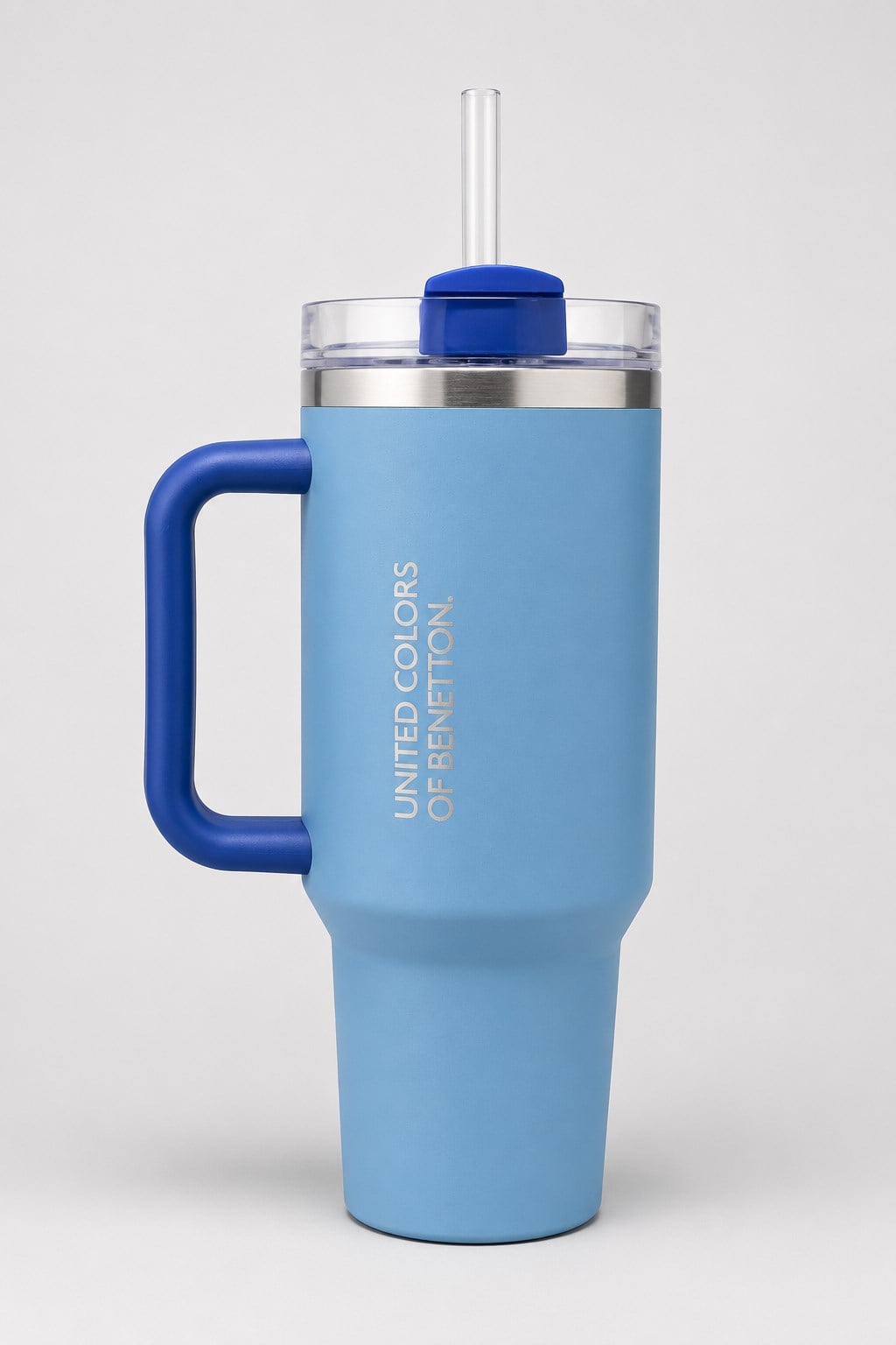 BE-KCT100-TZ Çelik Termos 900 Ml. Mavi Zemin Mavi Kulp