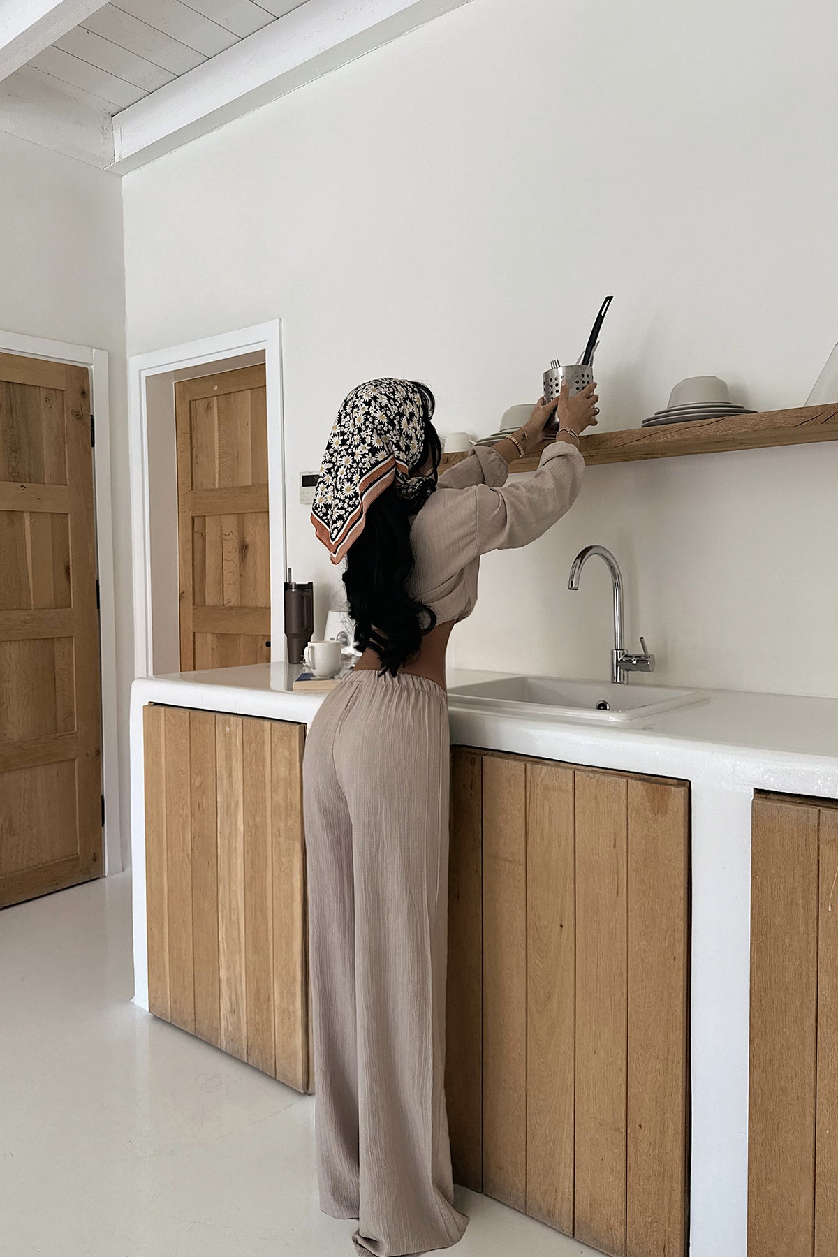 Bej Adelina Bağlamalı Takım ATE-1083