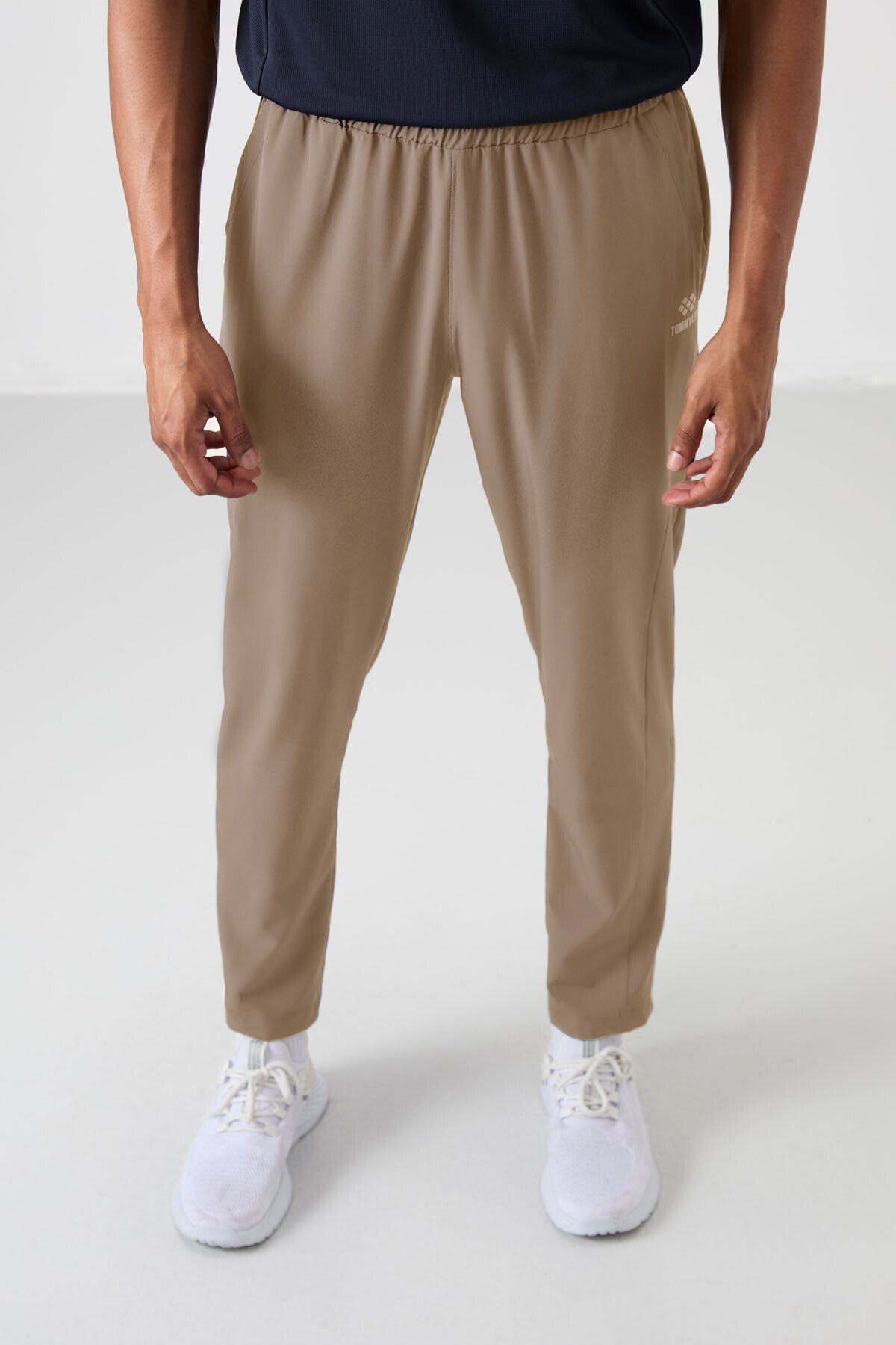 Bej İnce Yumuşak Comfort Fit Erkek Eşofman Alt - 82119