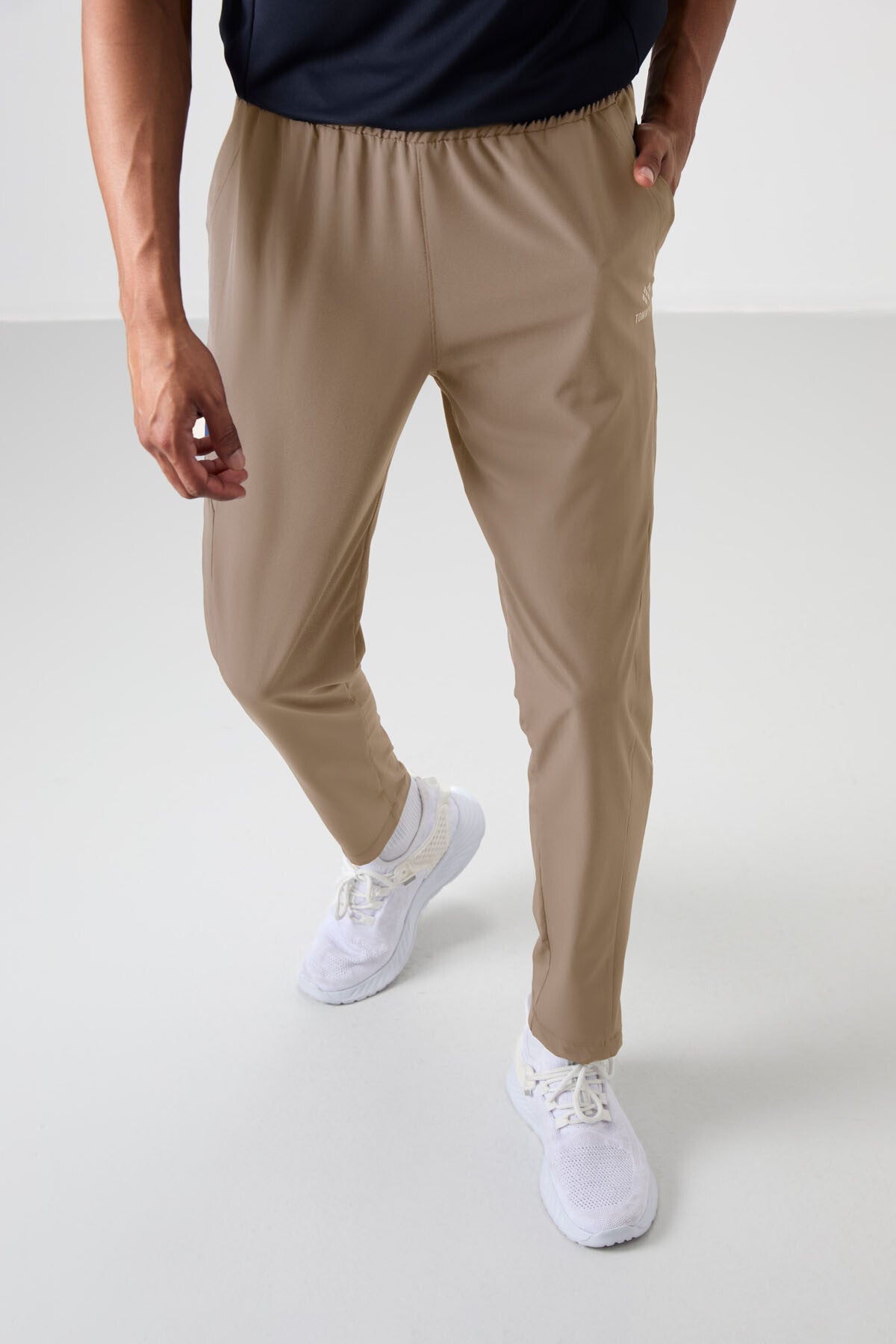 Bej İnce Yumuşak Comfort Fit Erkek Eşofman Alt - 82119