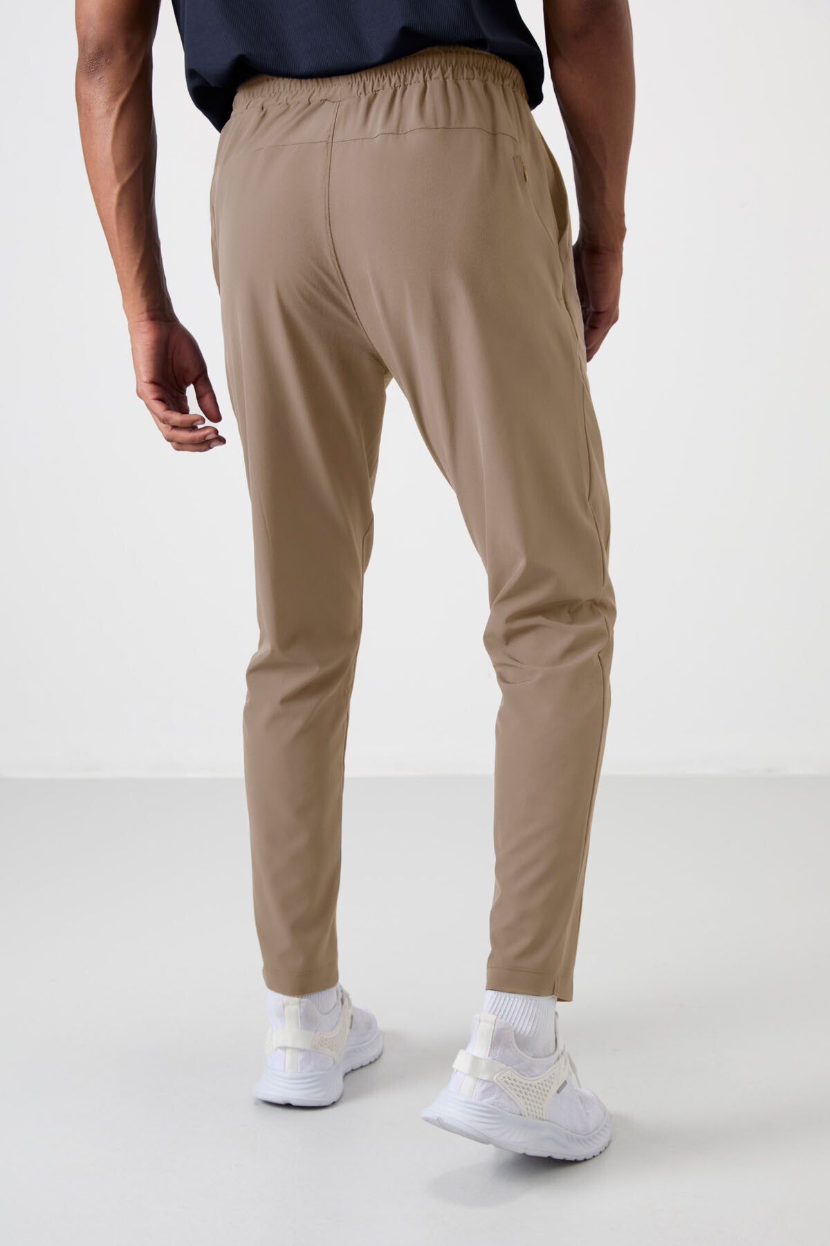 Bej İnce Yumuşak Comfort Fit Erkek Eşofman Alt - 82119