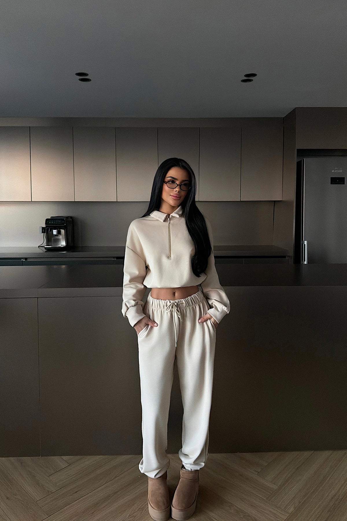 Bej Jagger Eşofman Takımı ATE-2441