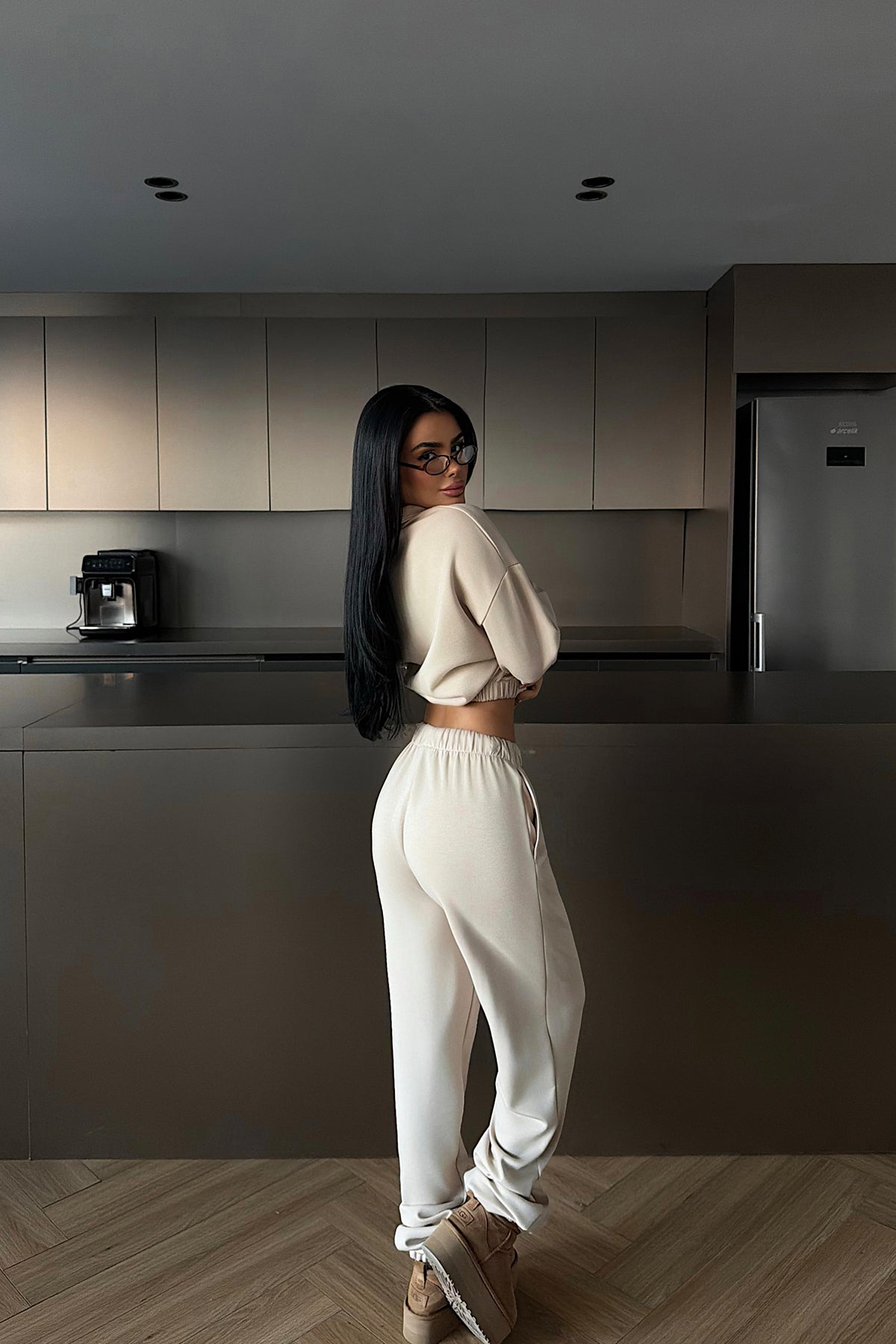 Bej Jagger Eşofman Takımı ATE-2441