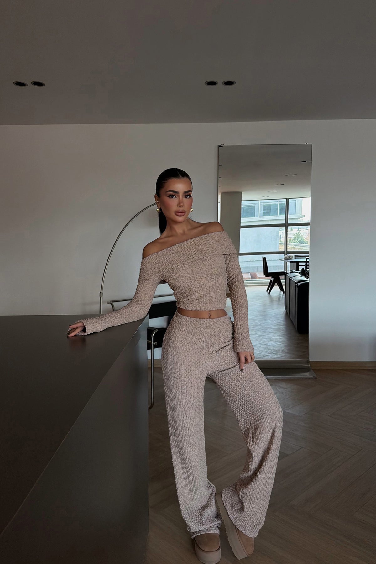 Bej Laveau Takım ATE-3734