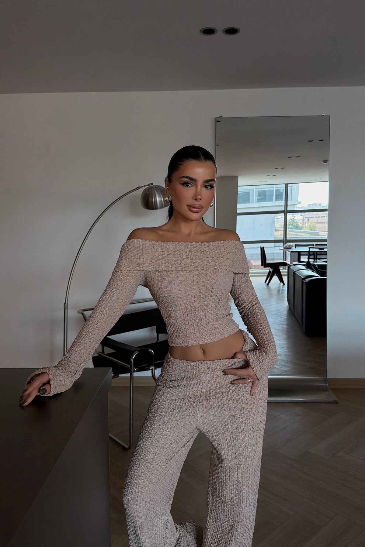 Bej Laveau Takım ATE-3734