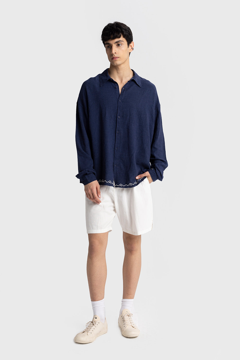 BELİ İPLİ KETEN ŞORT