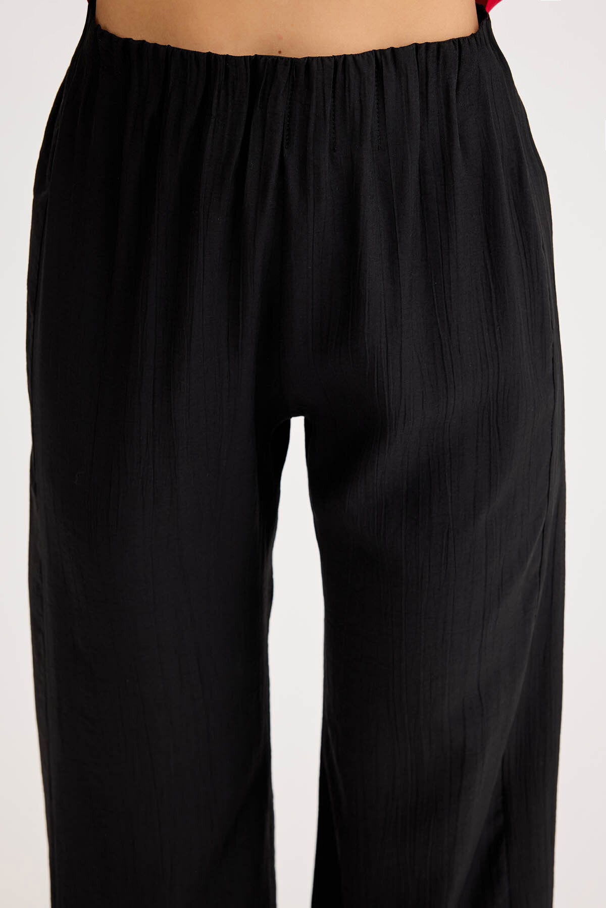 Beli Lastikli Geniş Paça Pantolon