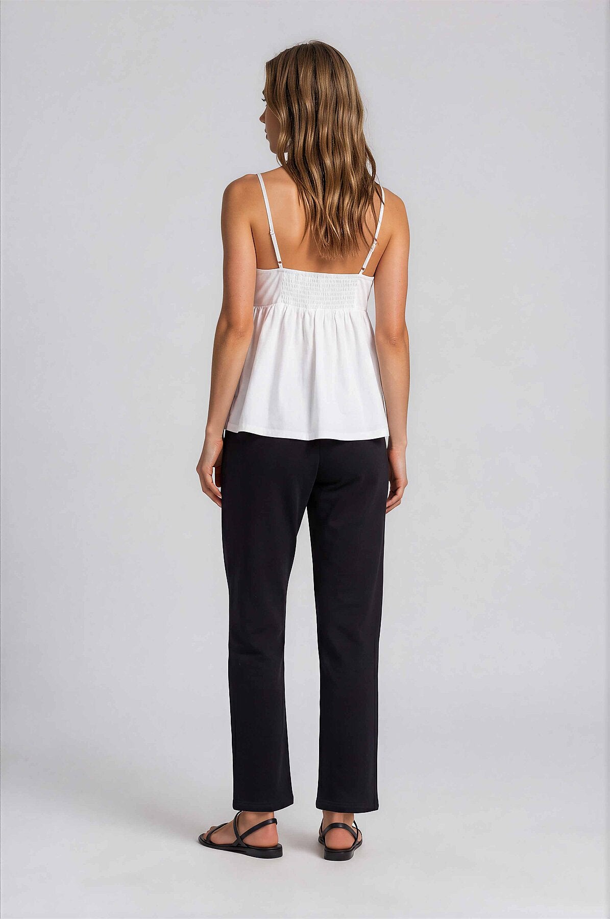 Beli Lastikli Saten Pantolon