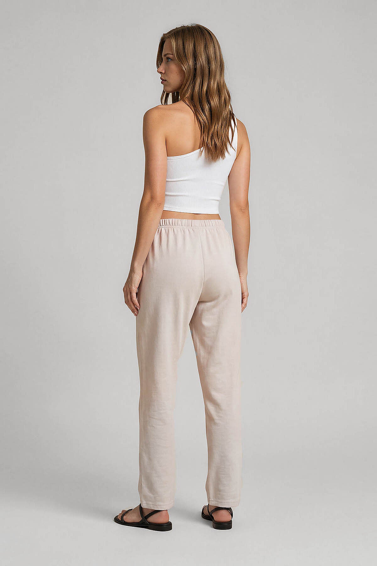 Beli Lastikli Saten Pantolon